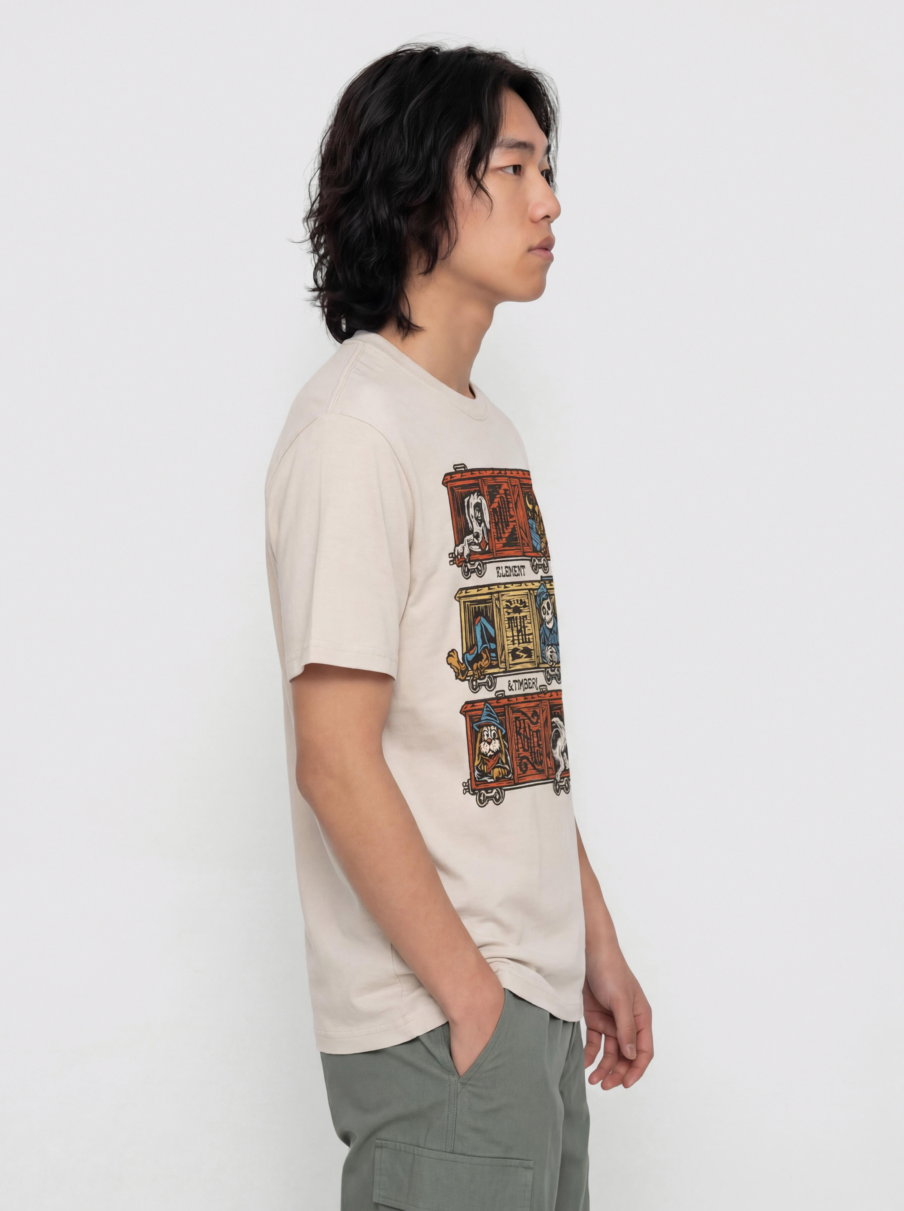 Футболка Element Timber Boxcar (oat milk)