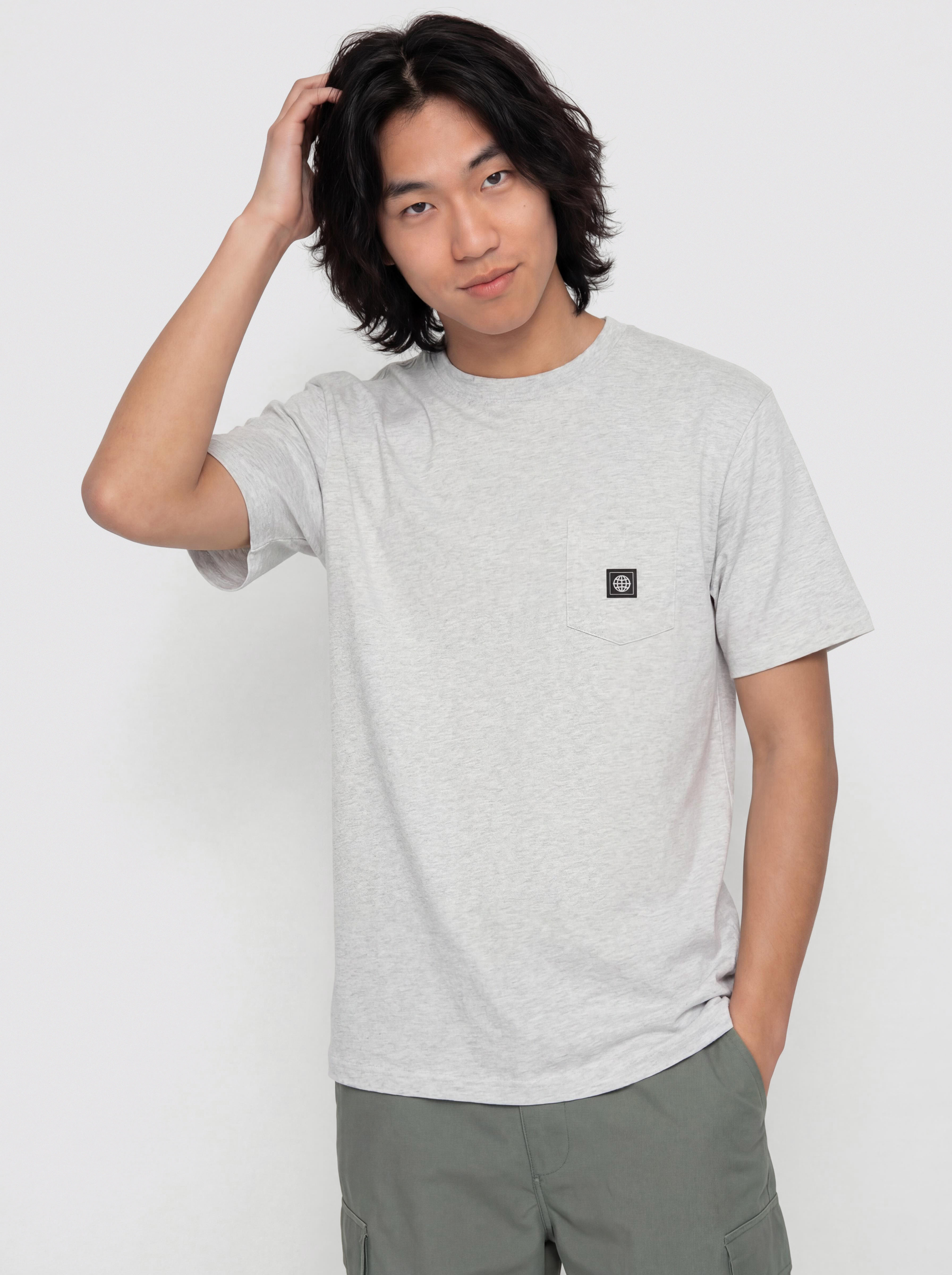 Футболка Element Icon Label Pocket (mid grey heather)