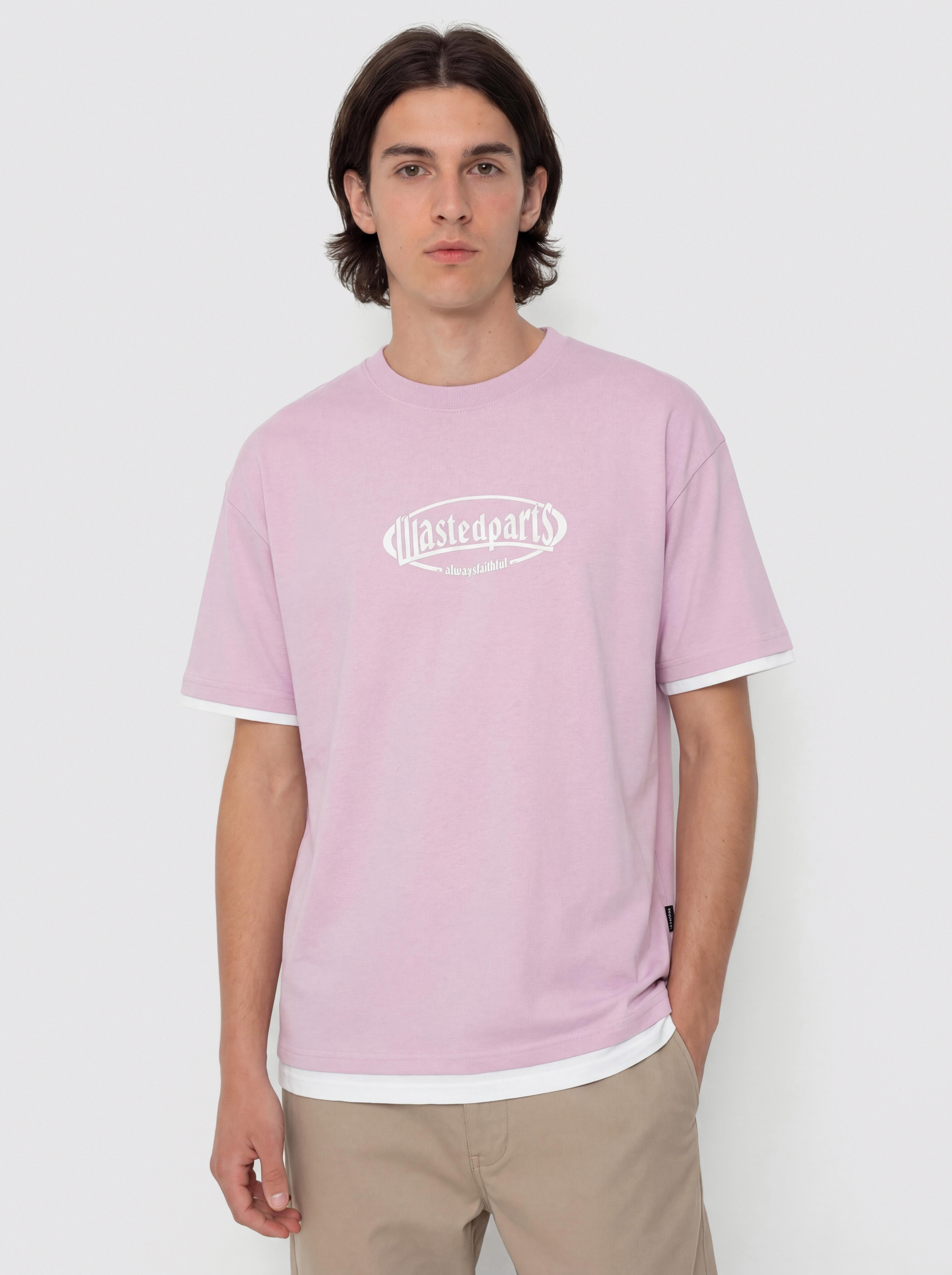 Футболка Wasted Paris Yard T Nine (sour pink/white)