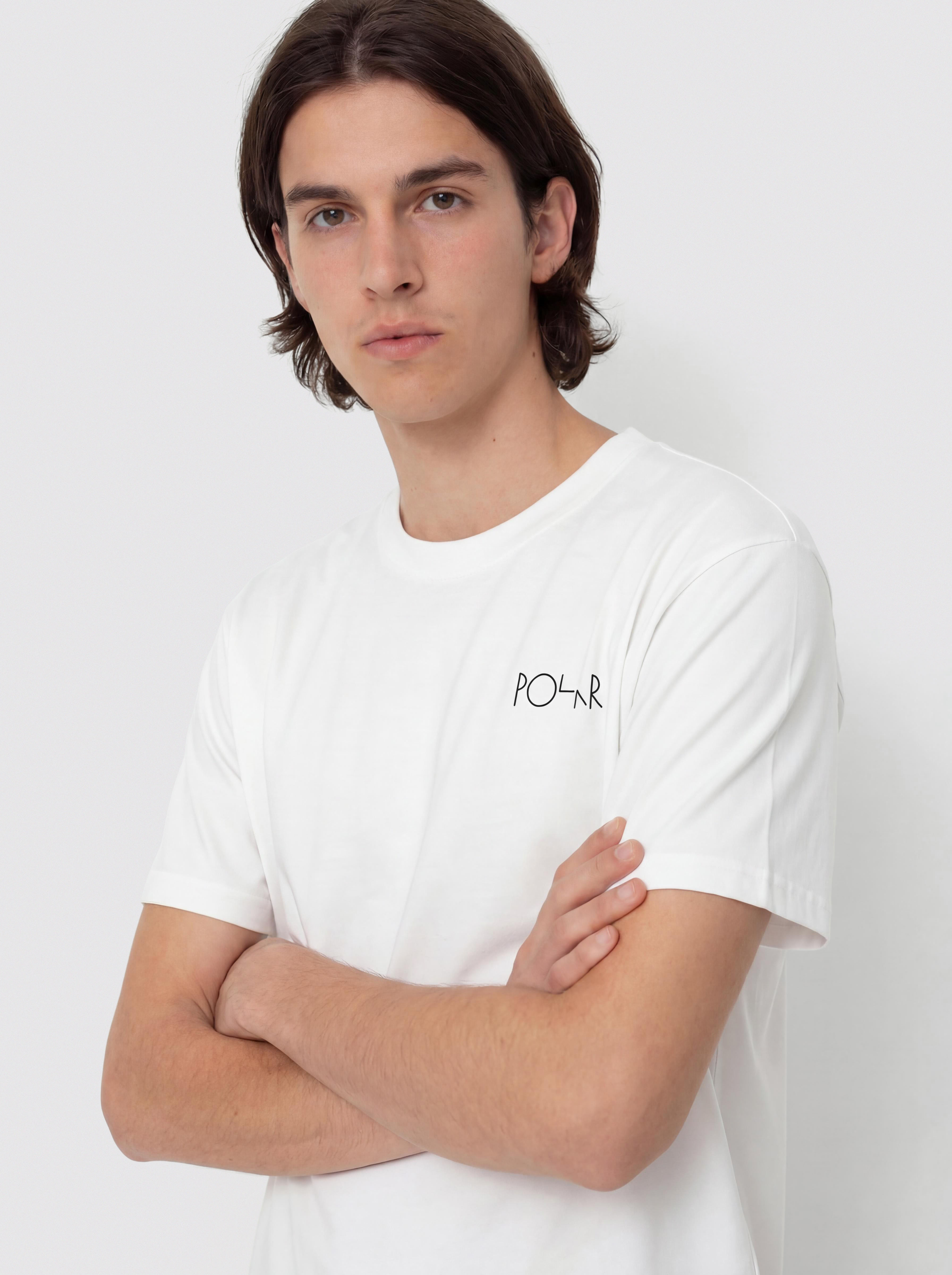 Футболка Polar Skate Fill Logo Martas Roses (white)