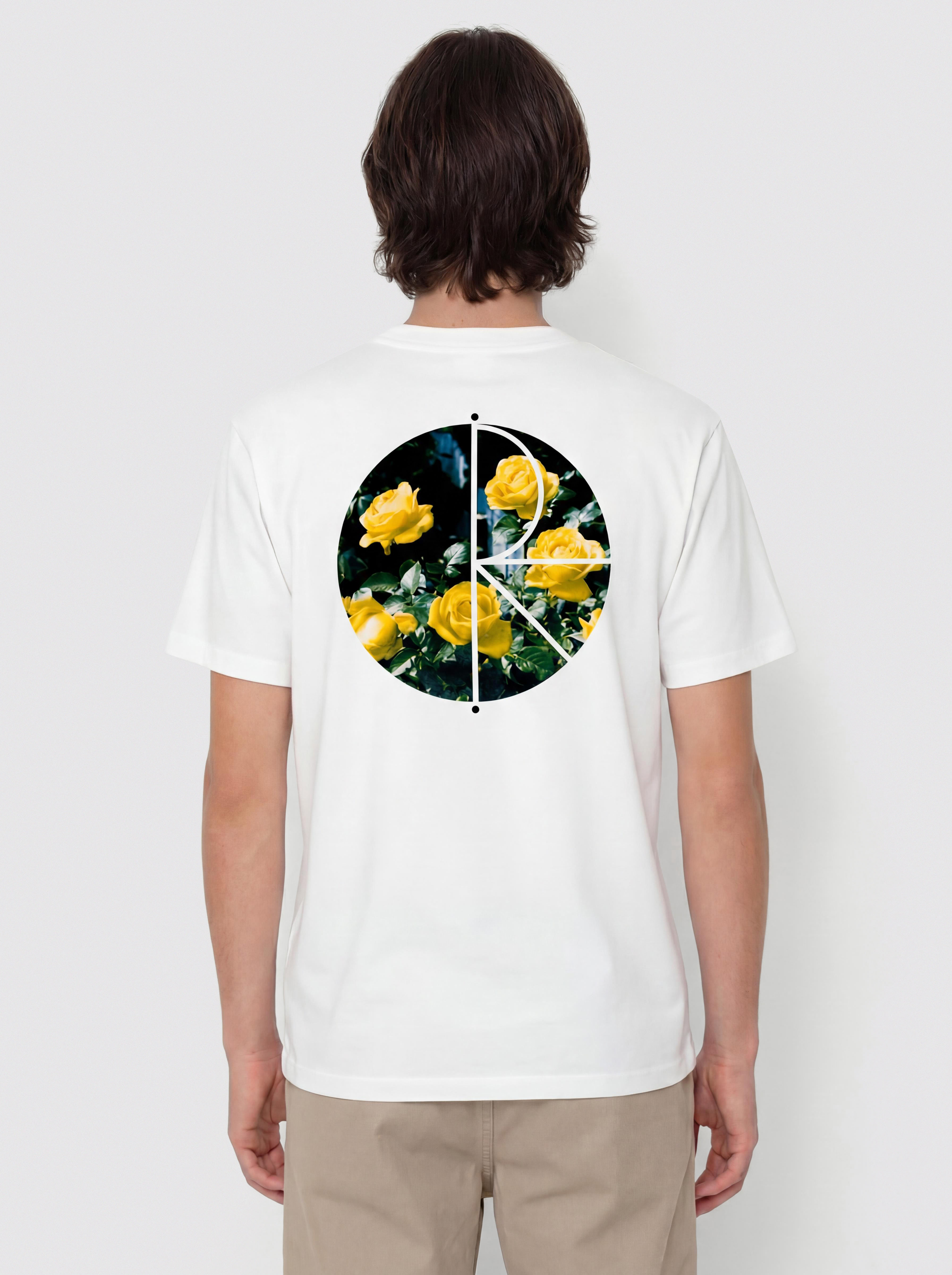 Футболка Polar Skate Fill Logo Martas Roses (white)