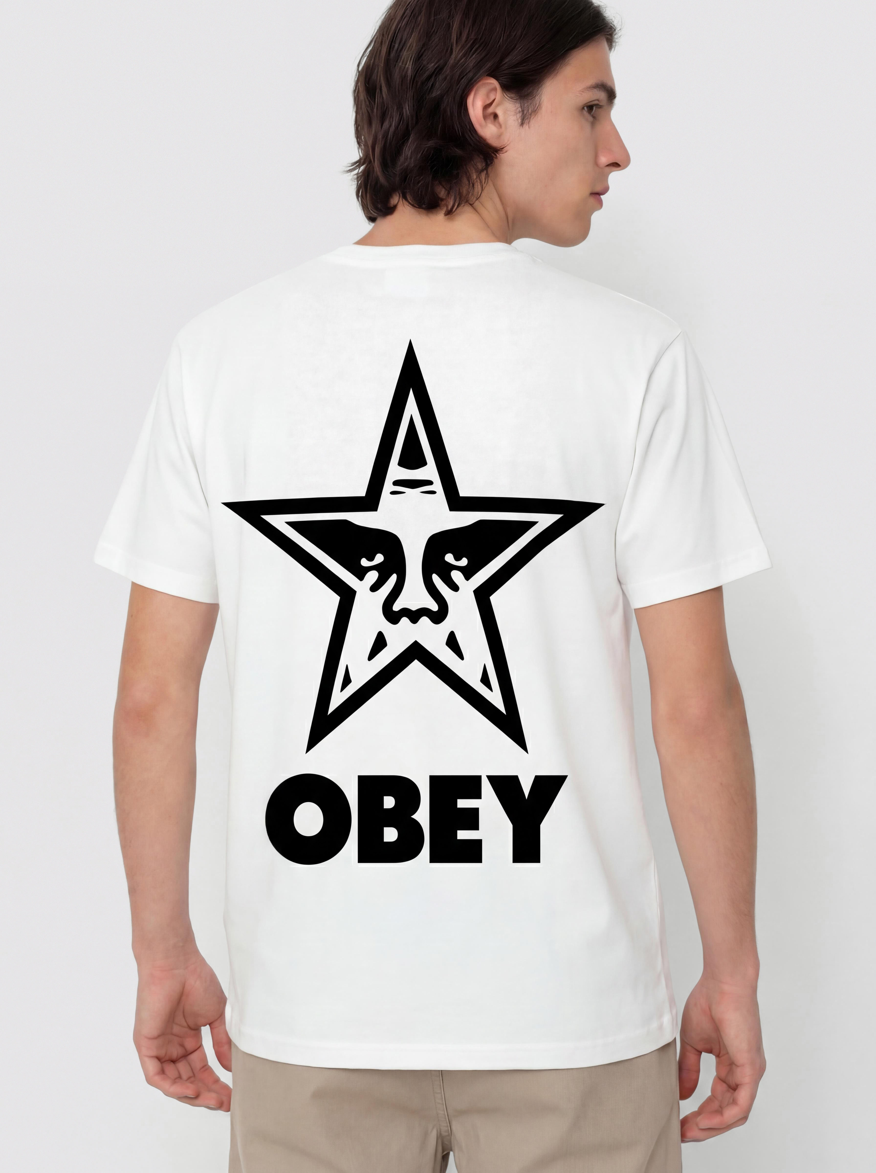 Футболка OBEY Obey Bold Star (pigmnet vintage white)