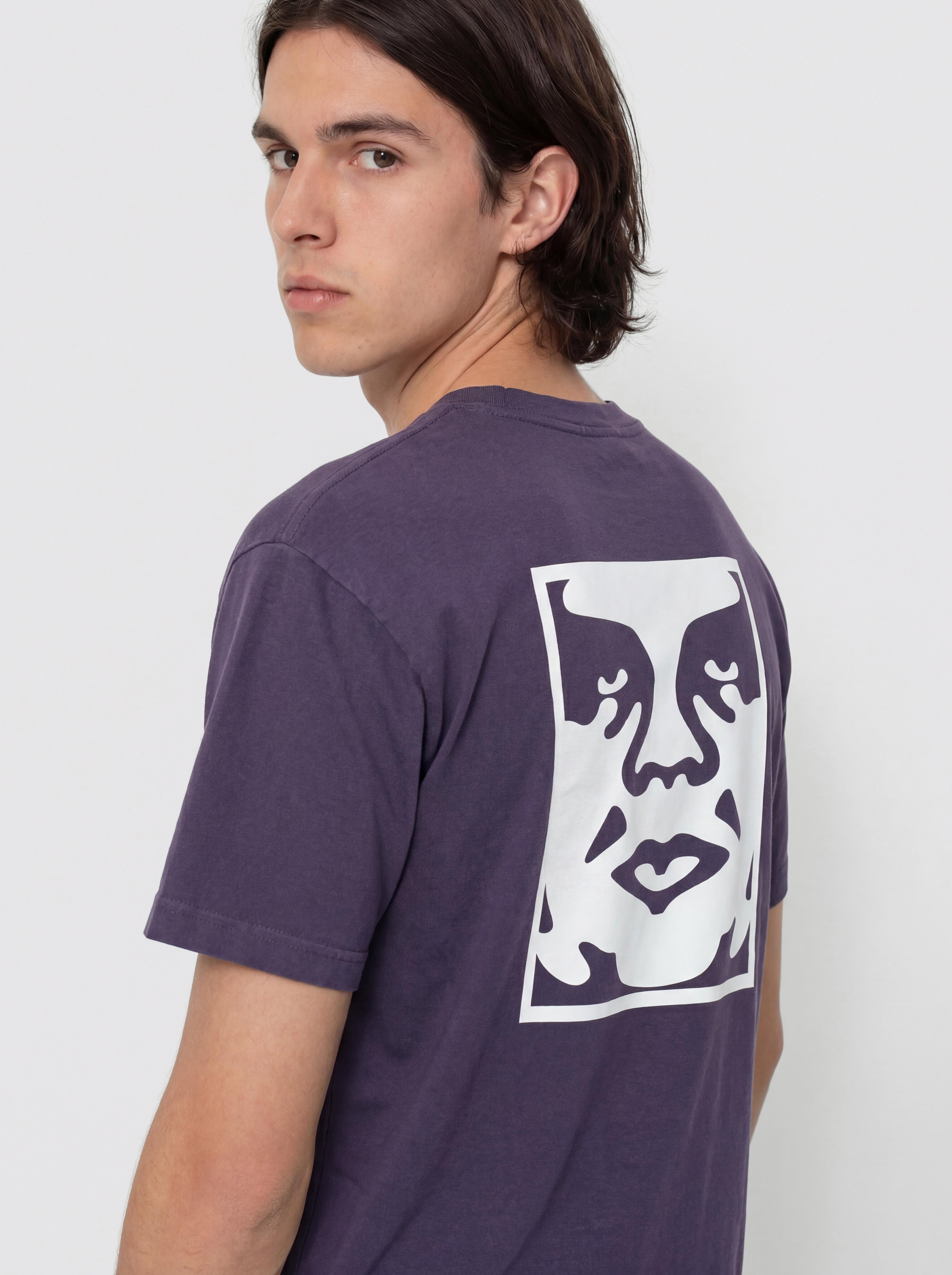 Футболка OBEY Bold Icon Face (pigment purple velvet)