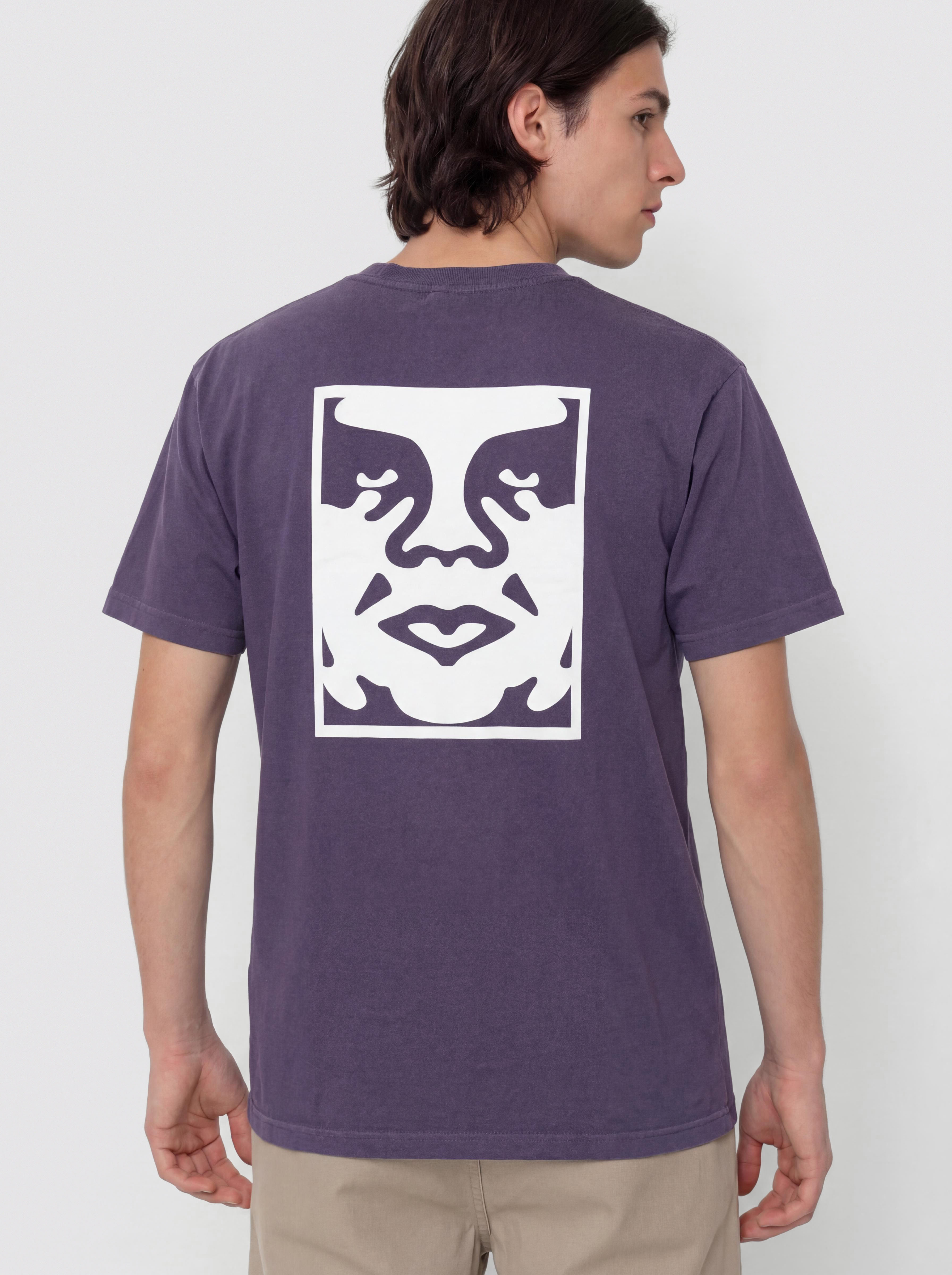 Футболка OBEY Bold Icon Face (pigment purple velvet)