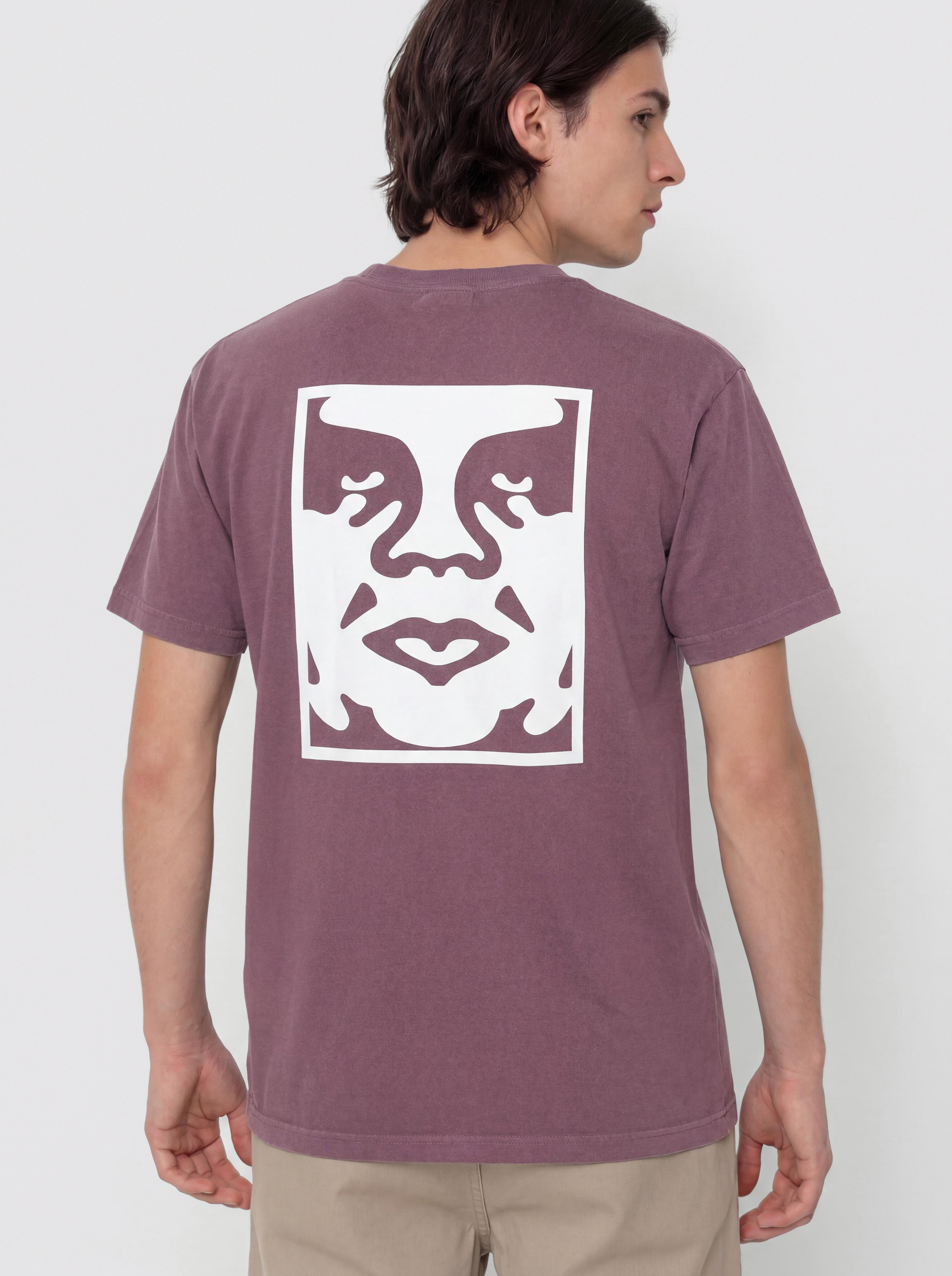 Футболка OBEY Obey Bold Icon Face (pigment plum perfect)