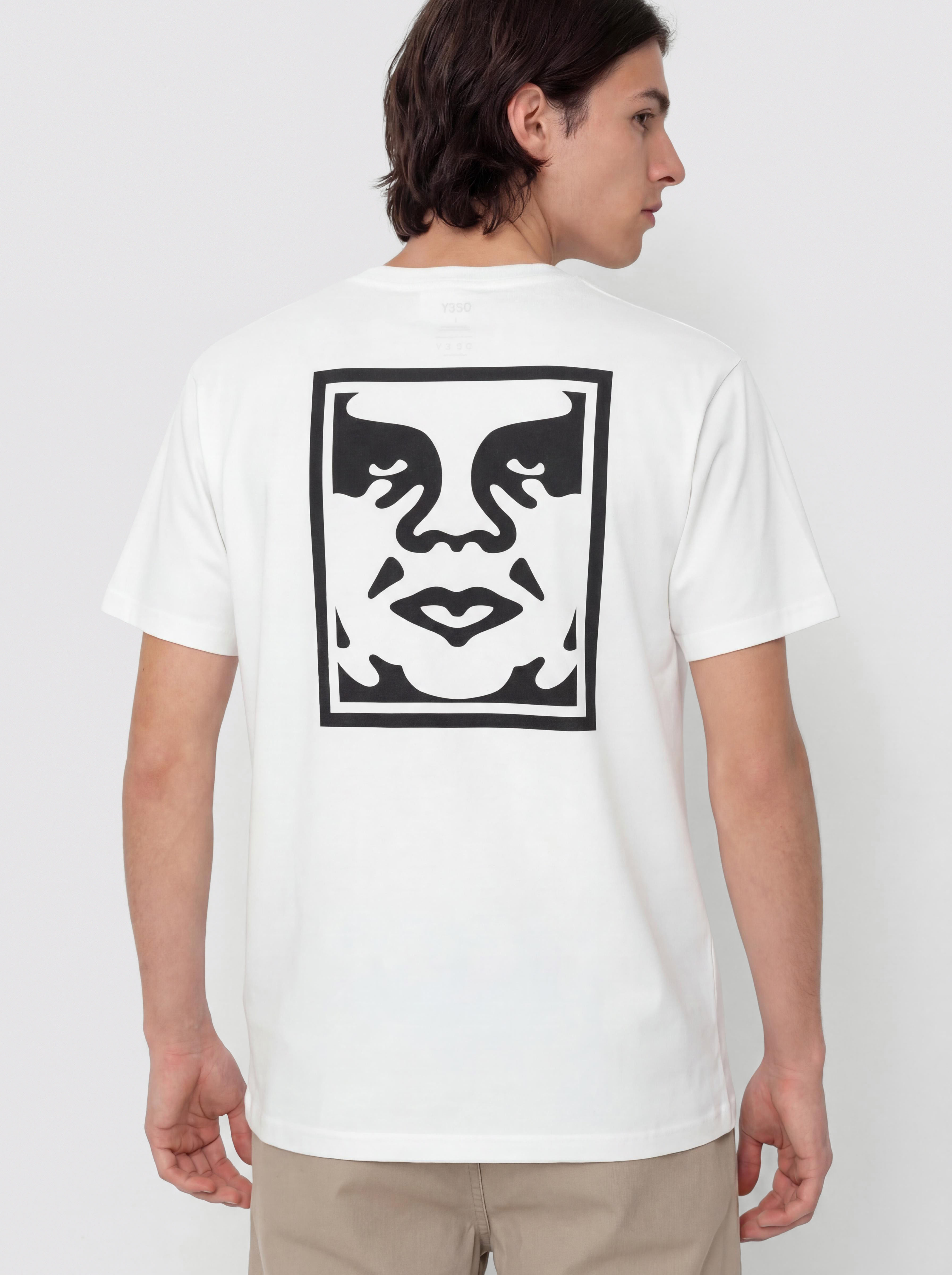 Футболка OBEY Bold Icon Face (pigment vintage white)