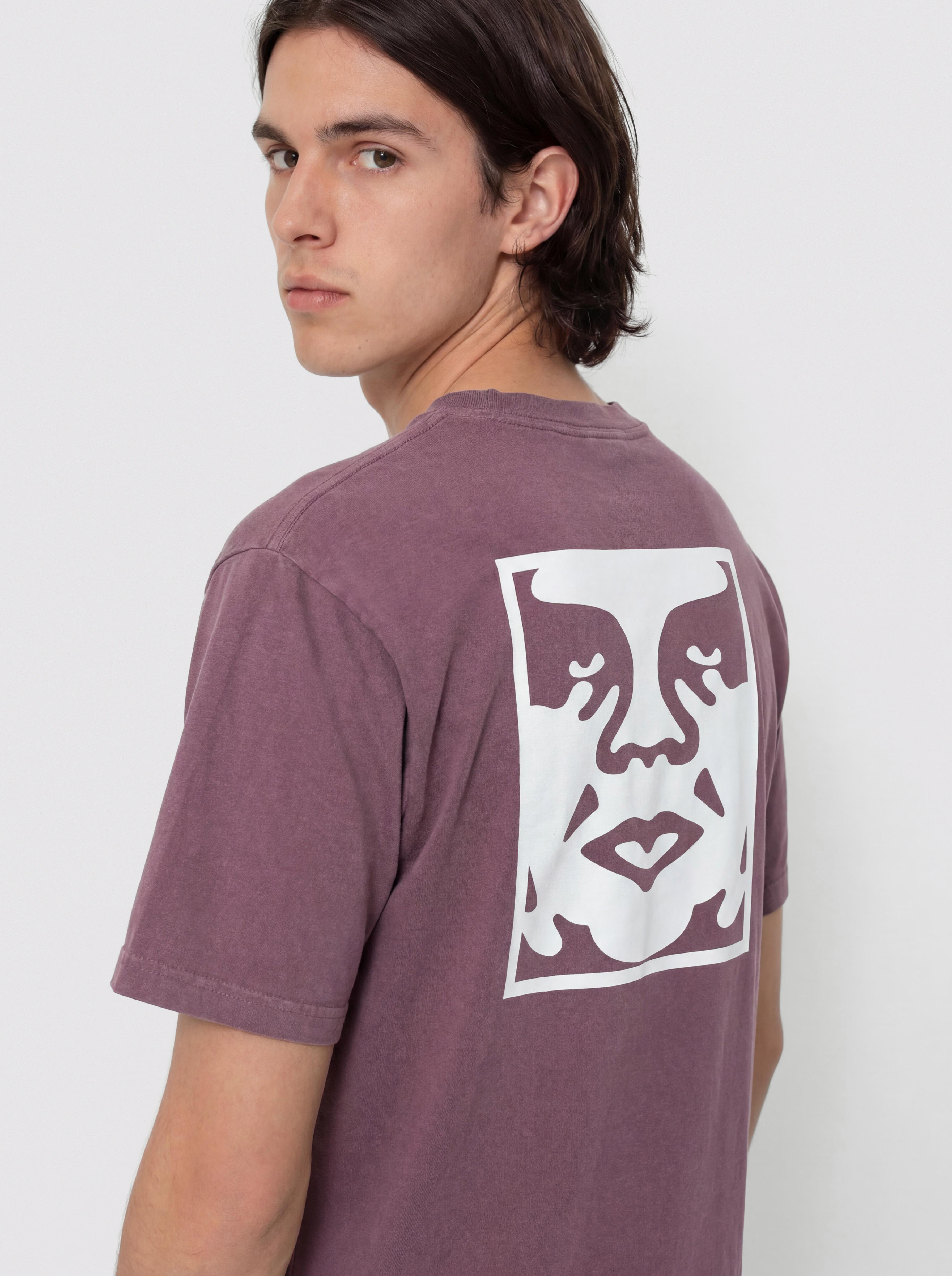 Футболка OBEY Obey Bold Icon Face (pigment plum perfect)