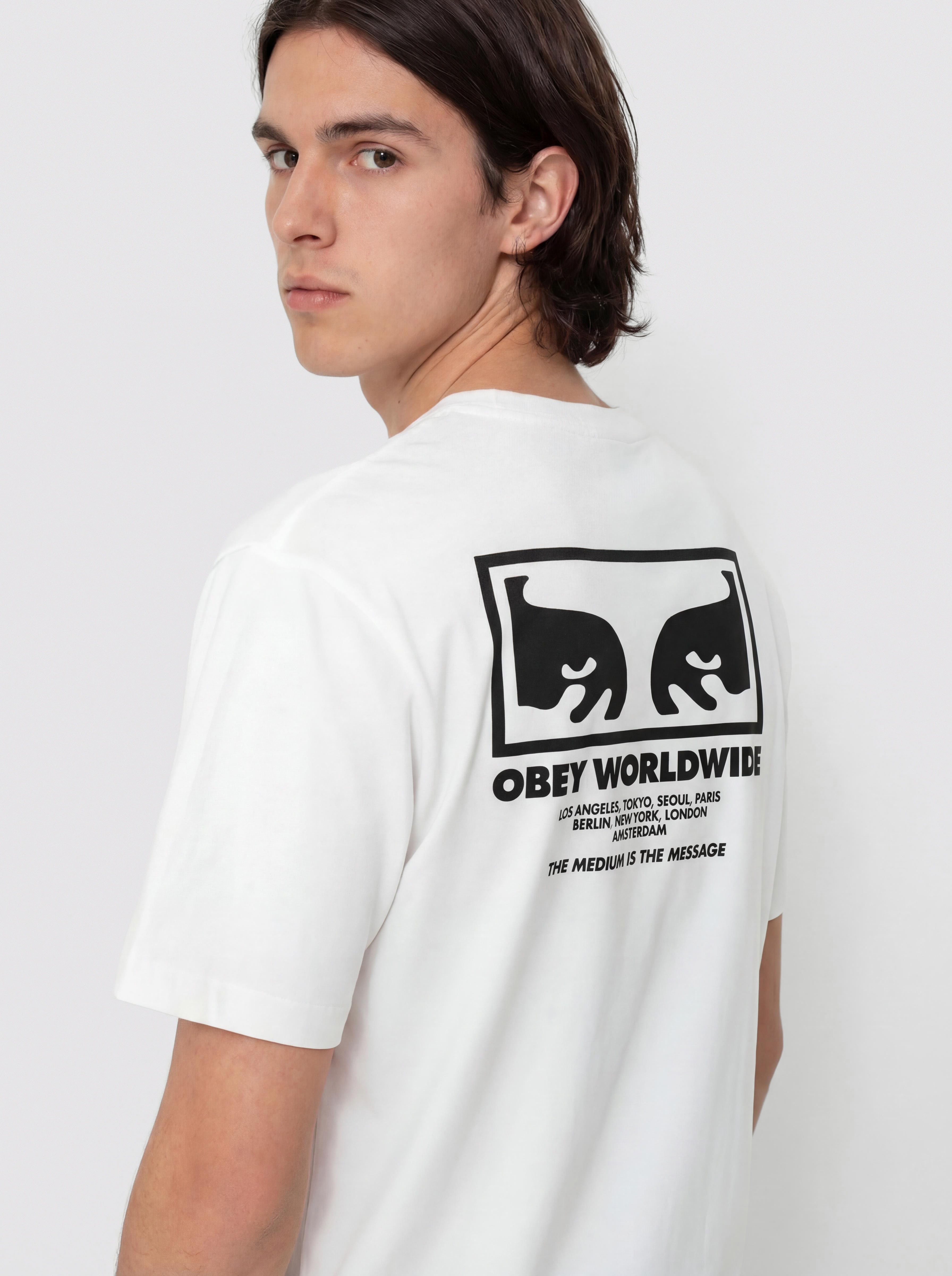 Футболка OBEY The Medium Is The Message (white)