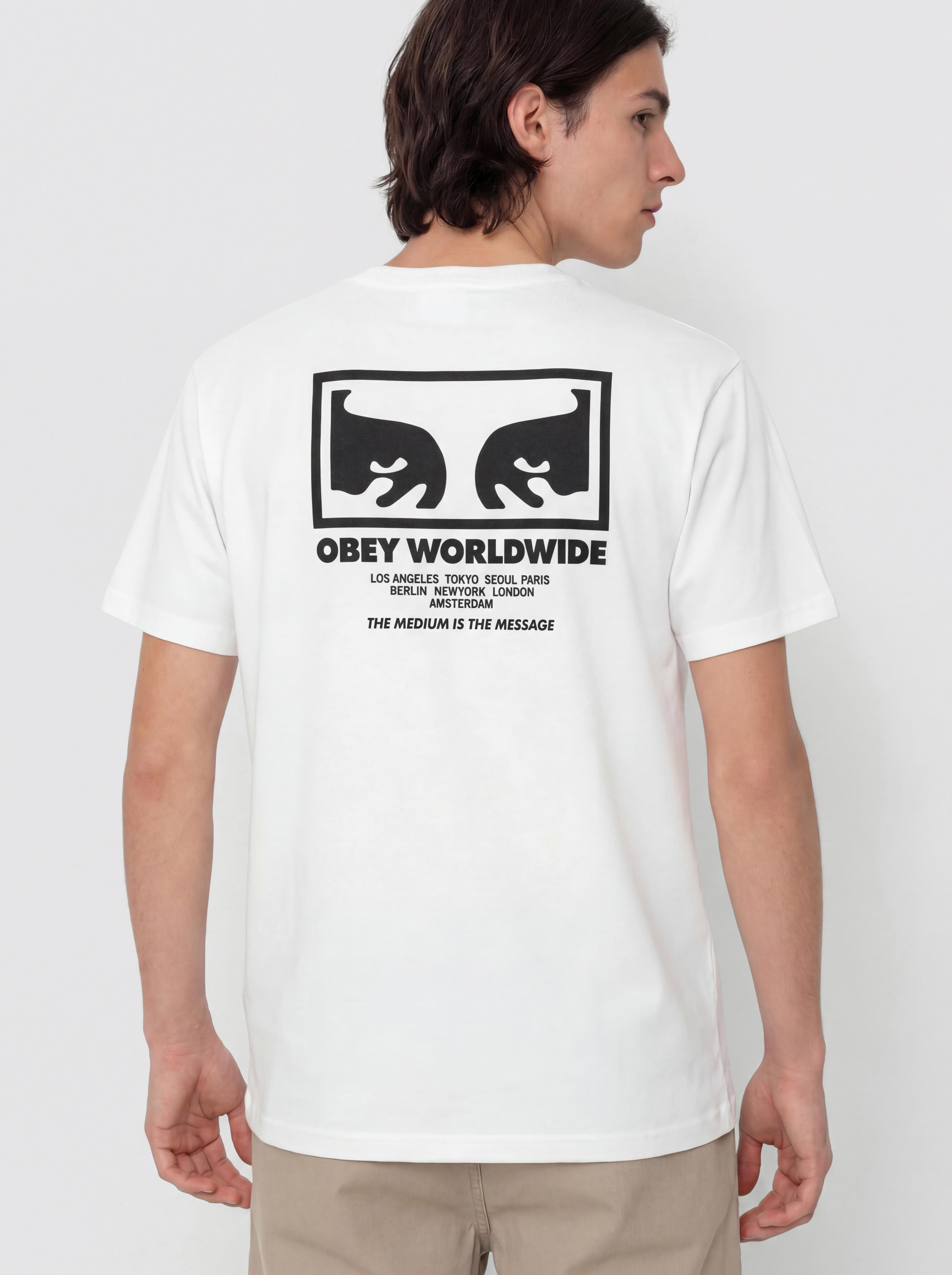 Футболка OBEY The Medium Is The Message (white)