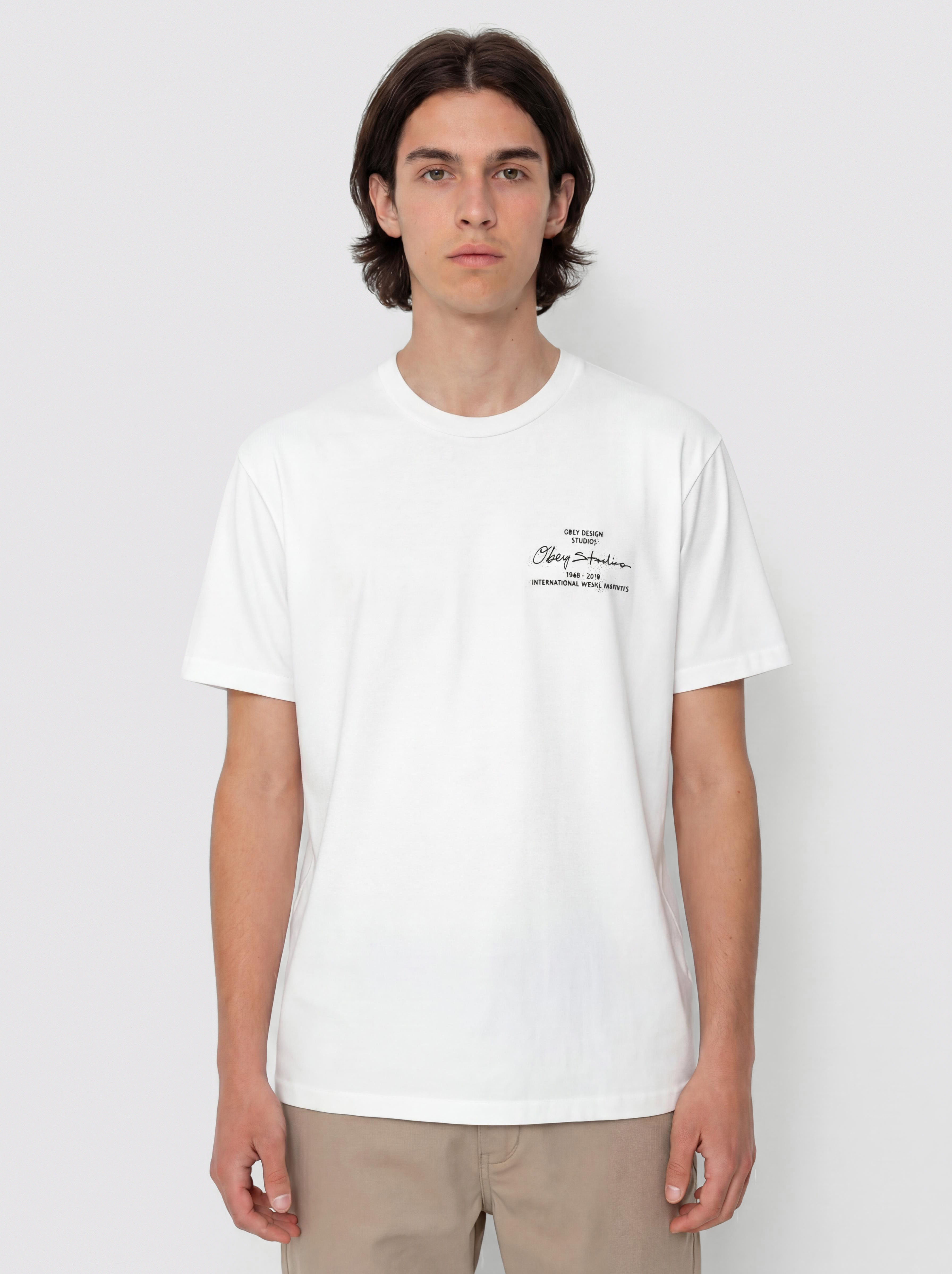 Футболка OBEY Institute (pigment vintage white)