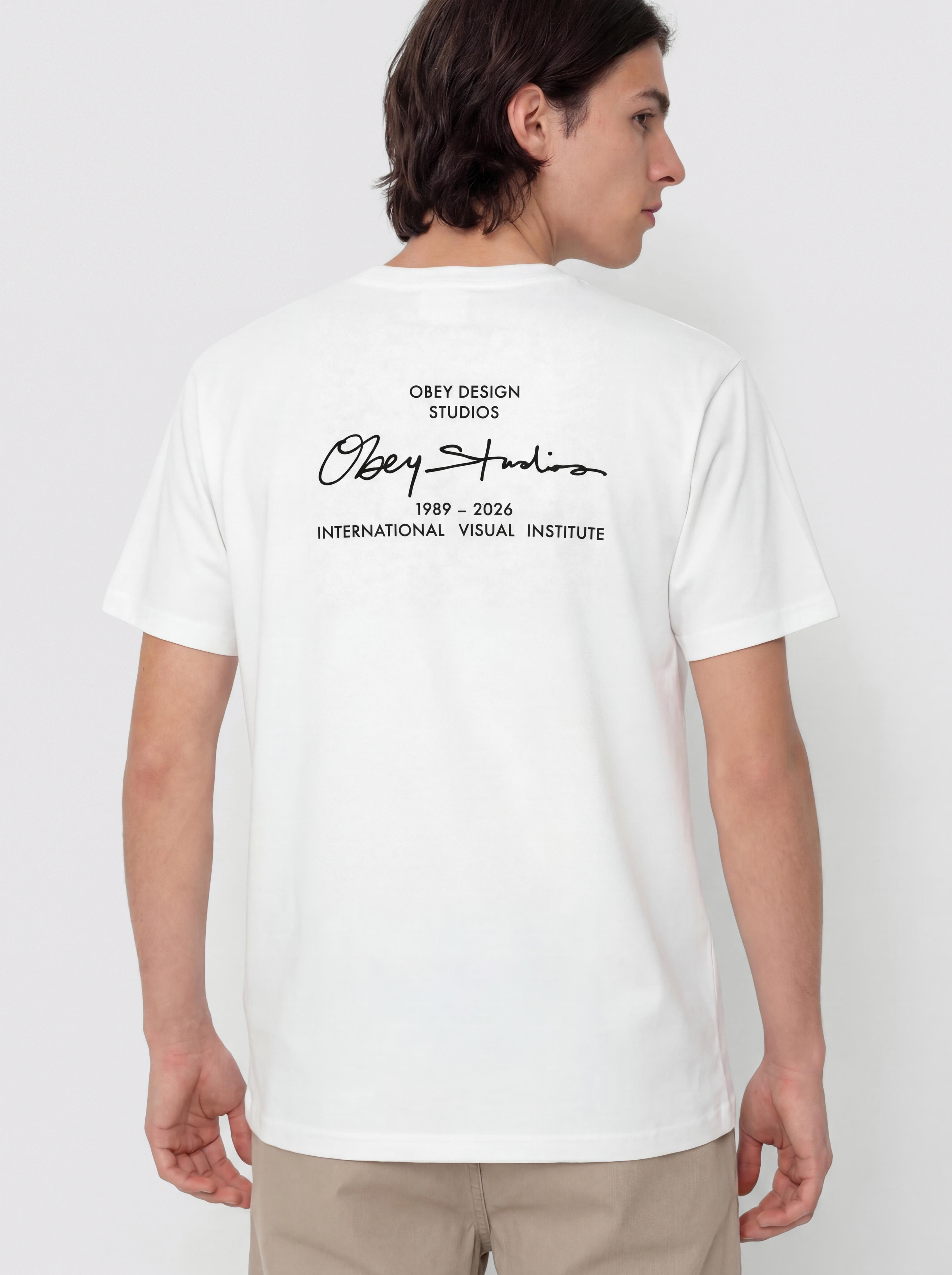 Футболка OBEY Institute (pigment vintage white)