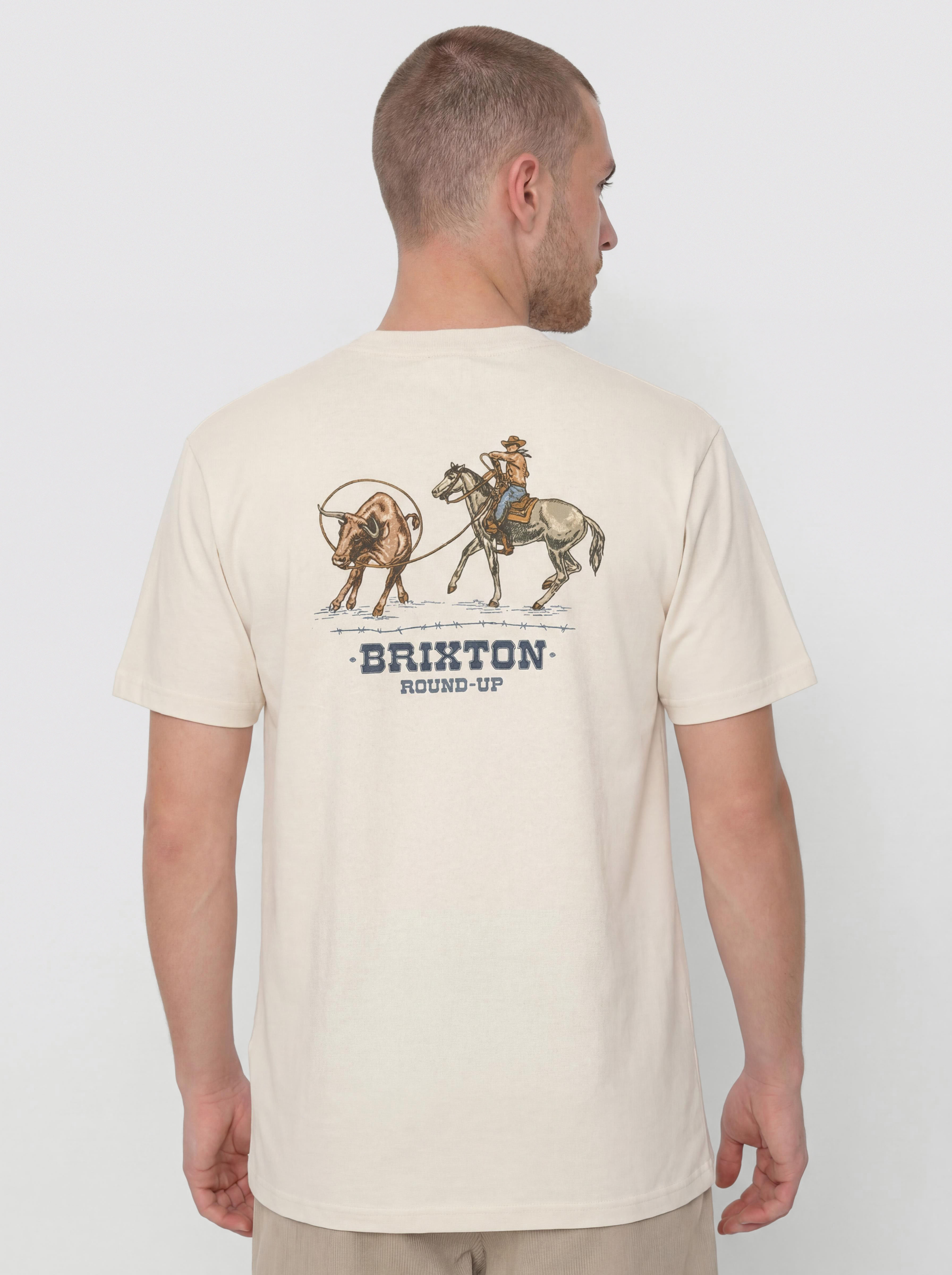 Футболка Brixton Hutchins Std (cream)