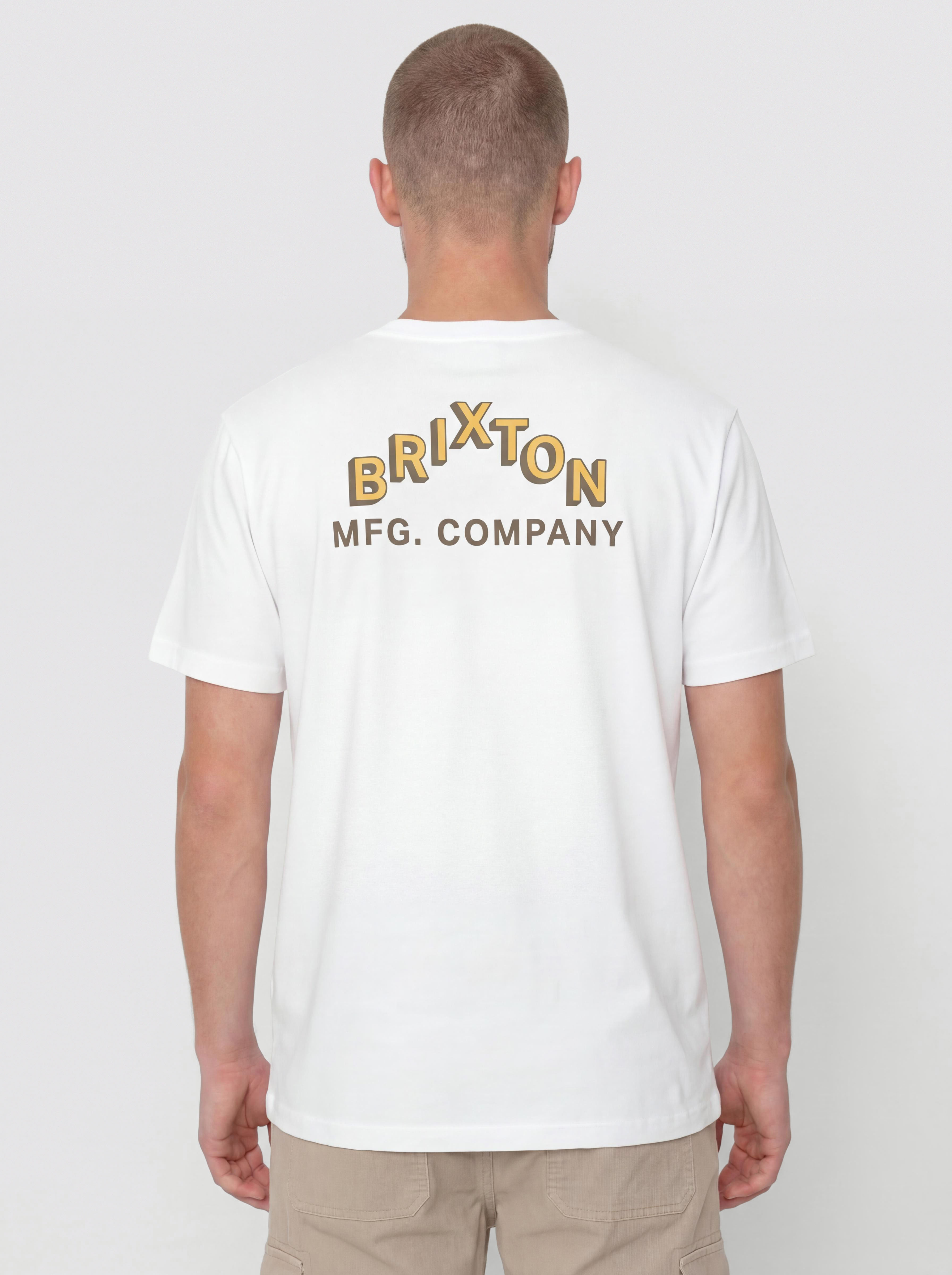 Футболка Brixton Roman Pkt (white)