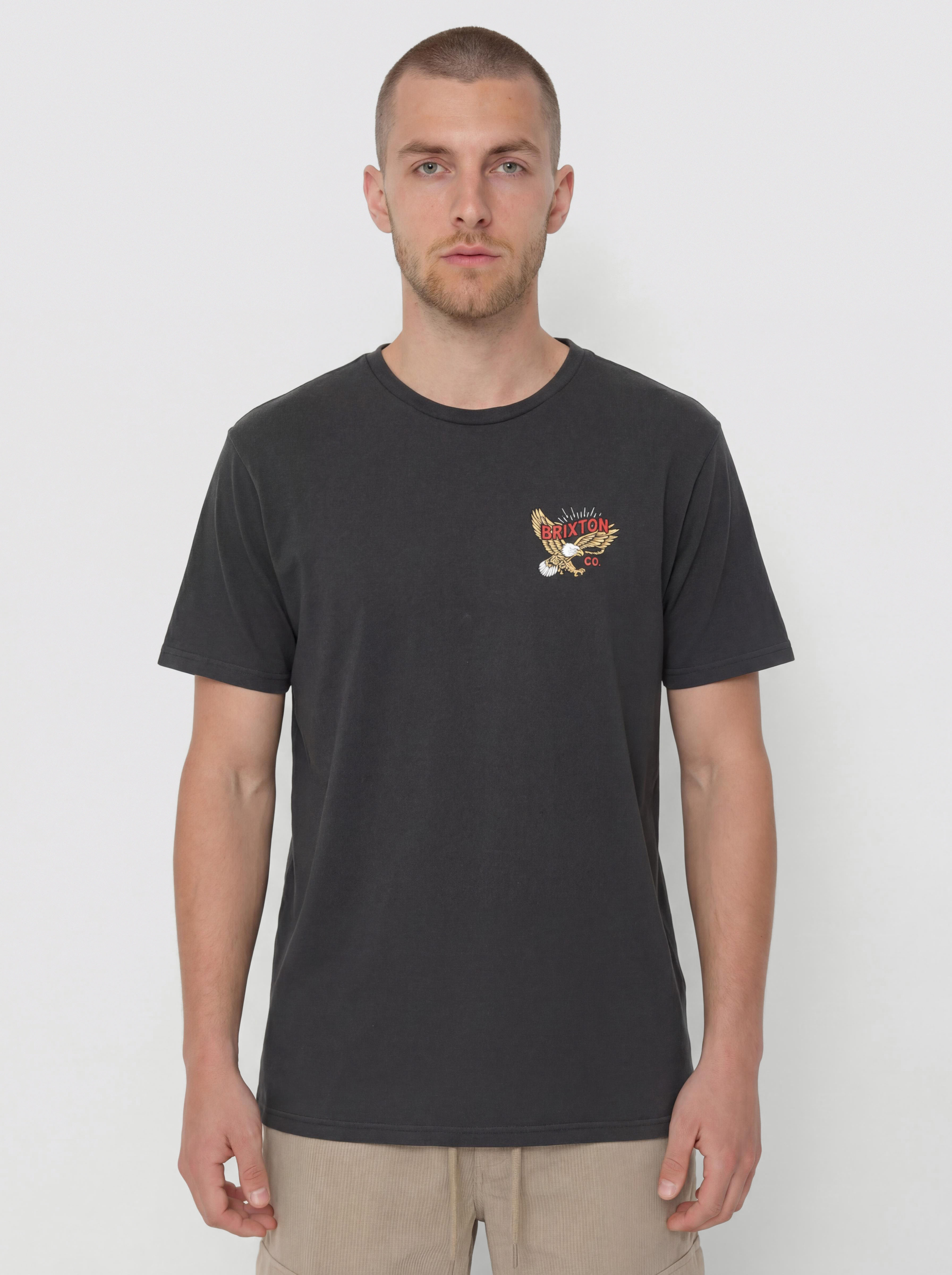 Футболка Brixton Keller Stt (black worn wash)