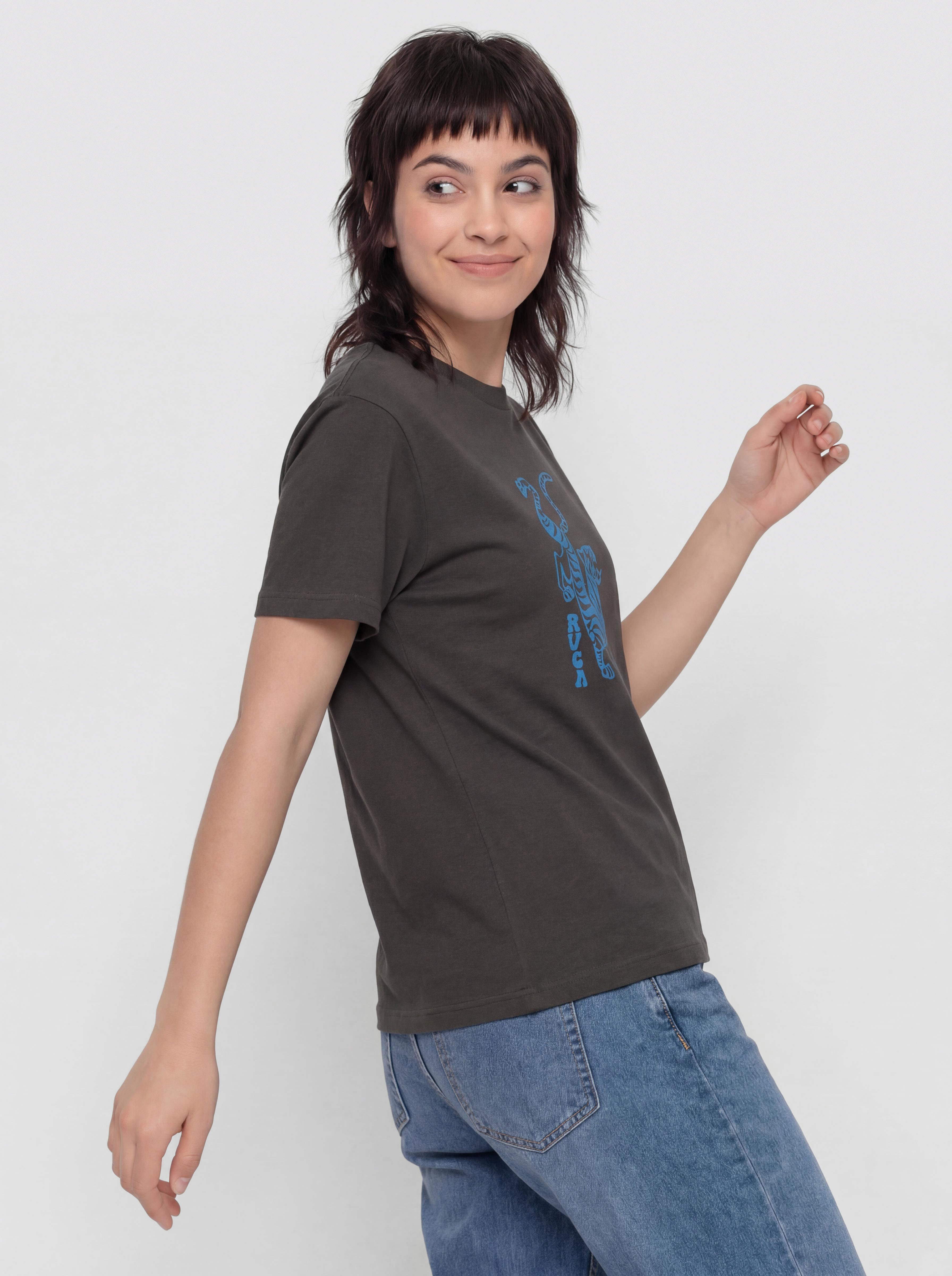 Футболка RVCA Balance Tiger (pirate black)