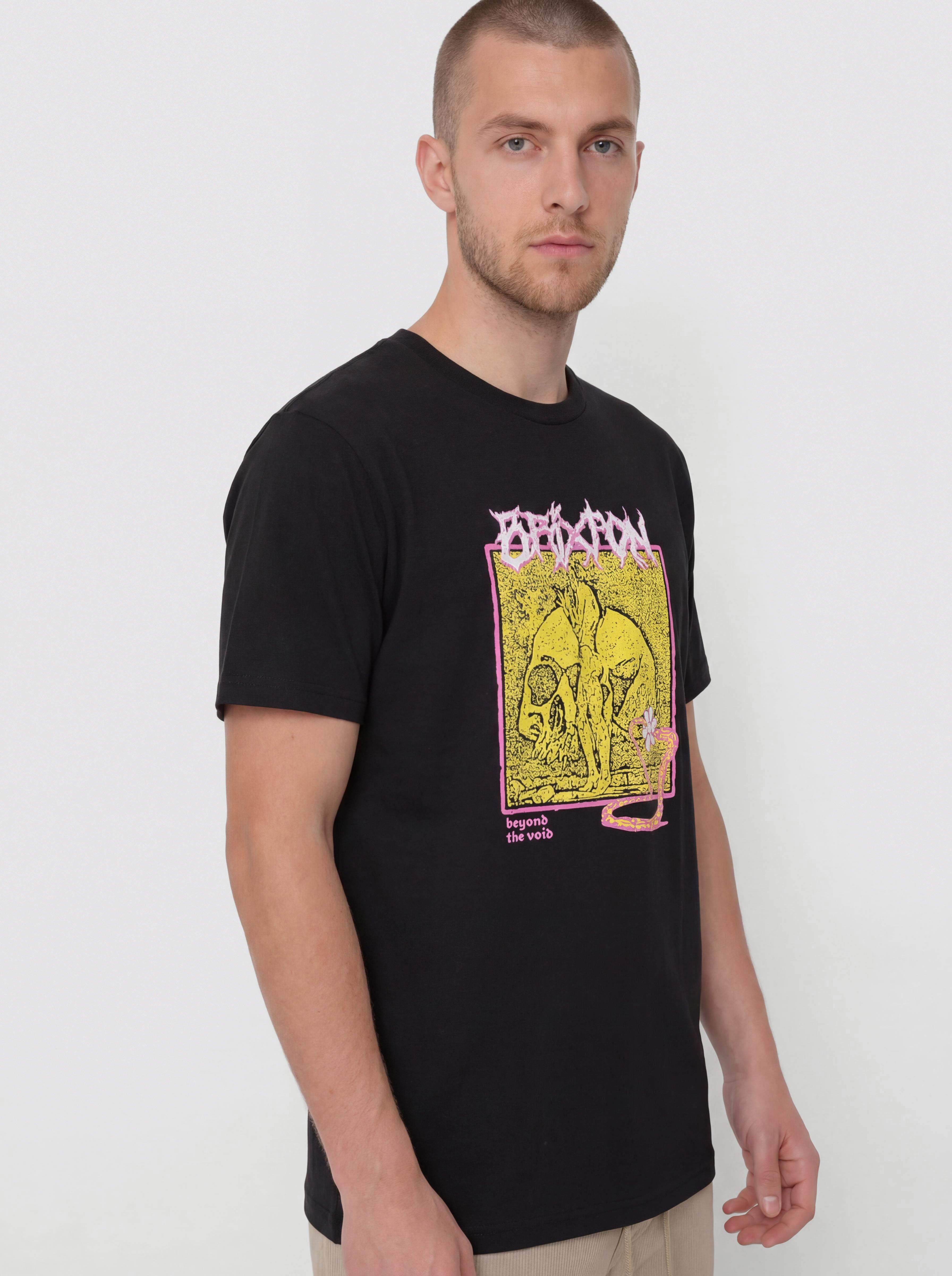 Футболка Brixton Void Premium Stt (black worn wash)