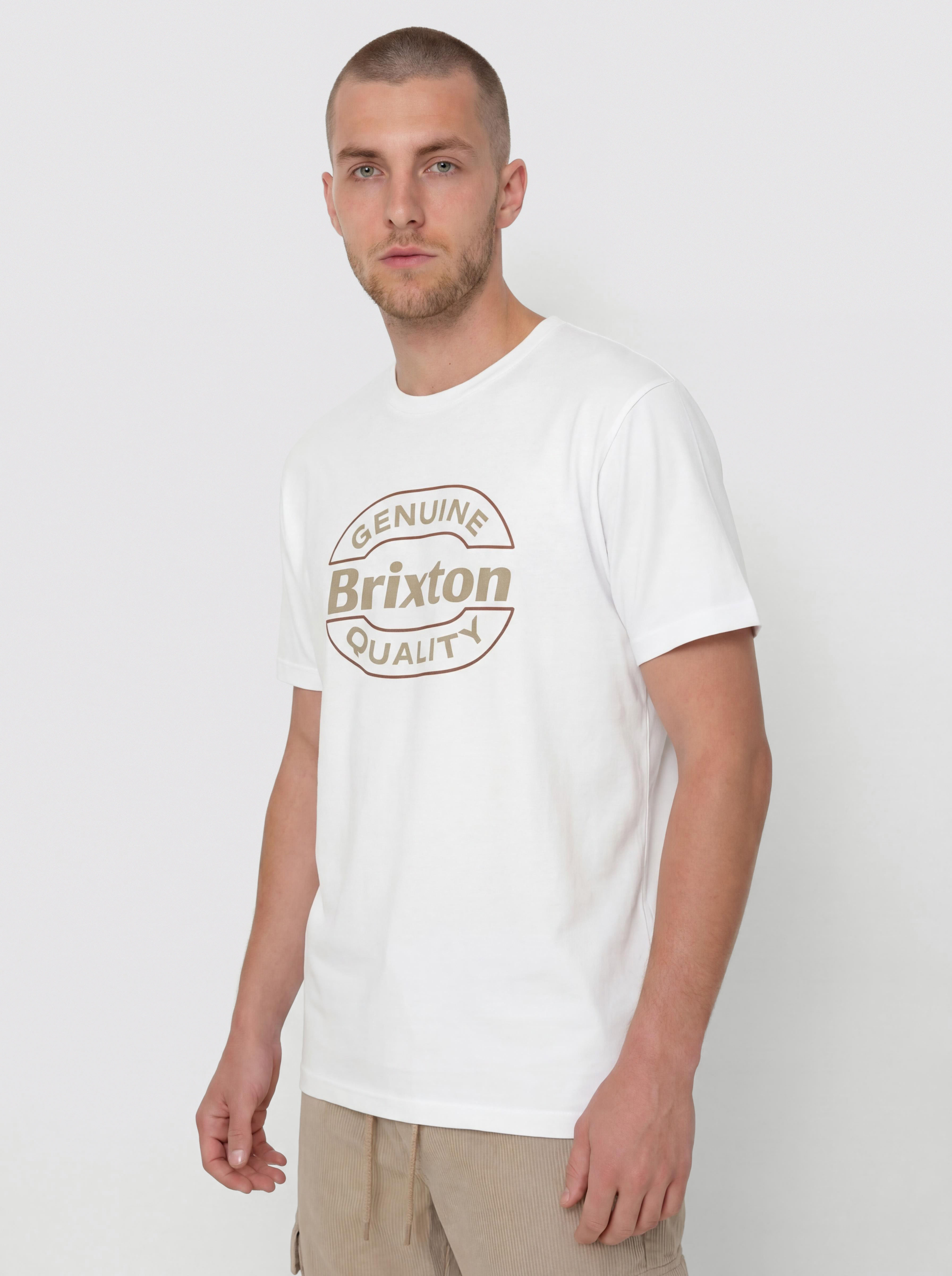 Футболка Brixton Keaton Tlrt (white/red)