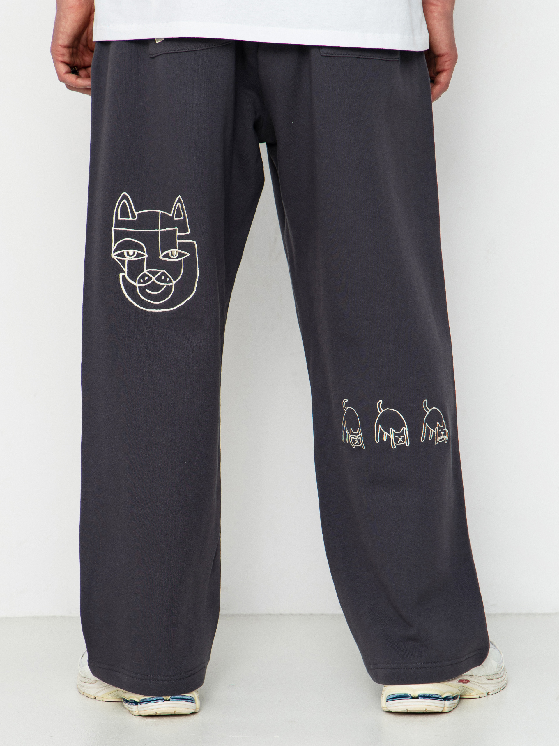 Штани RipNDip Blonded Straight Leg (charcoal)