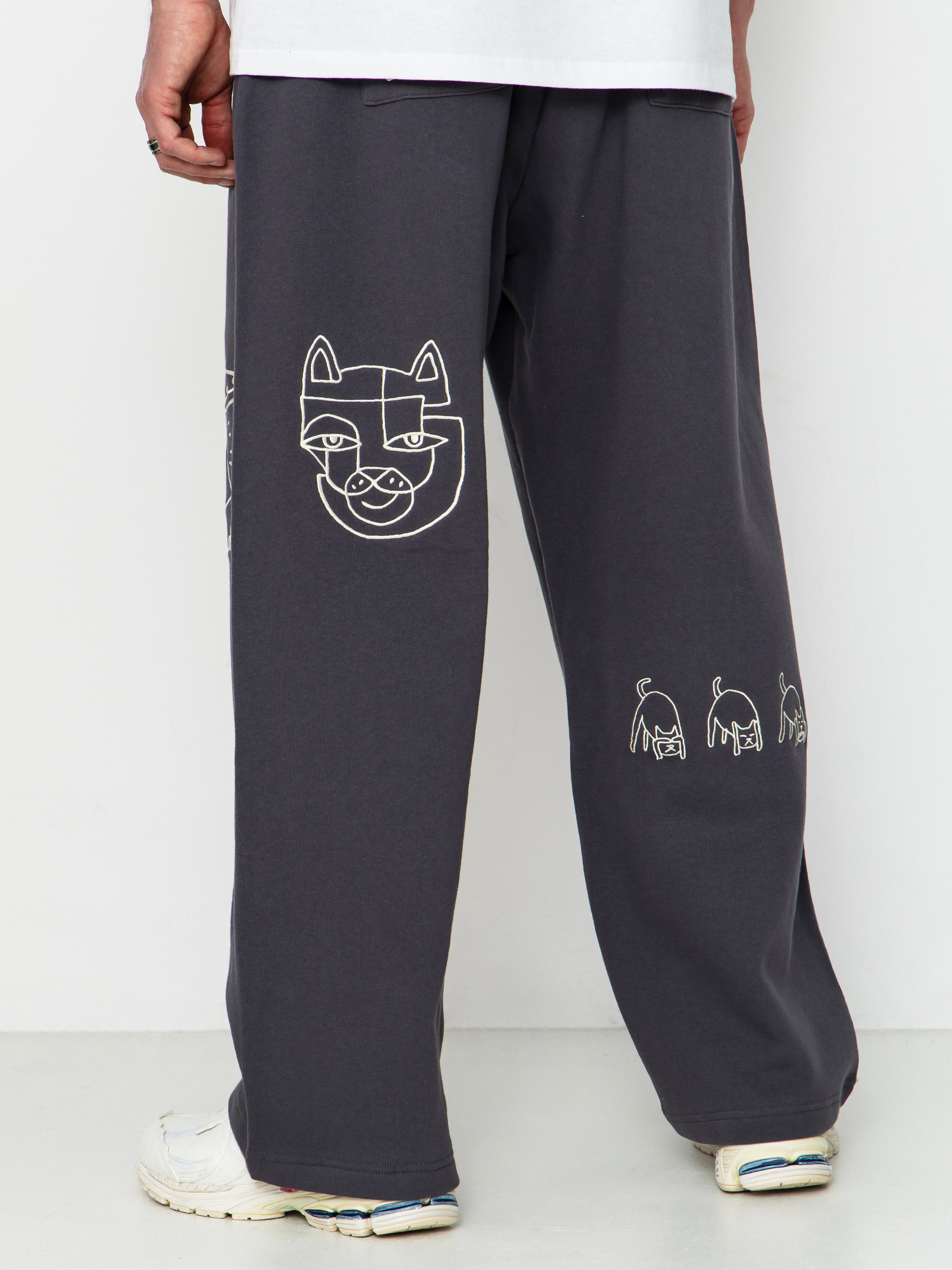 Штани RipNDip Blonded Straight Leg (charcoal)