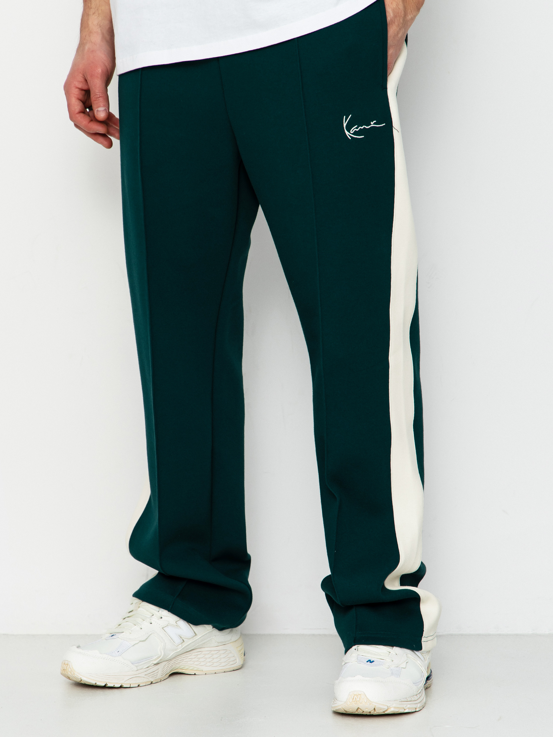Штани Karl Kani Signature Sidestripe Pique (green)