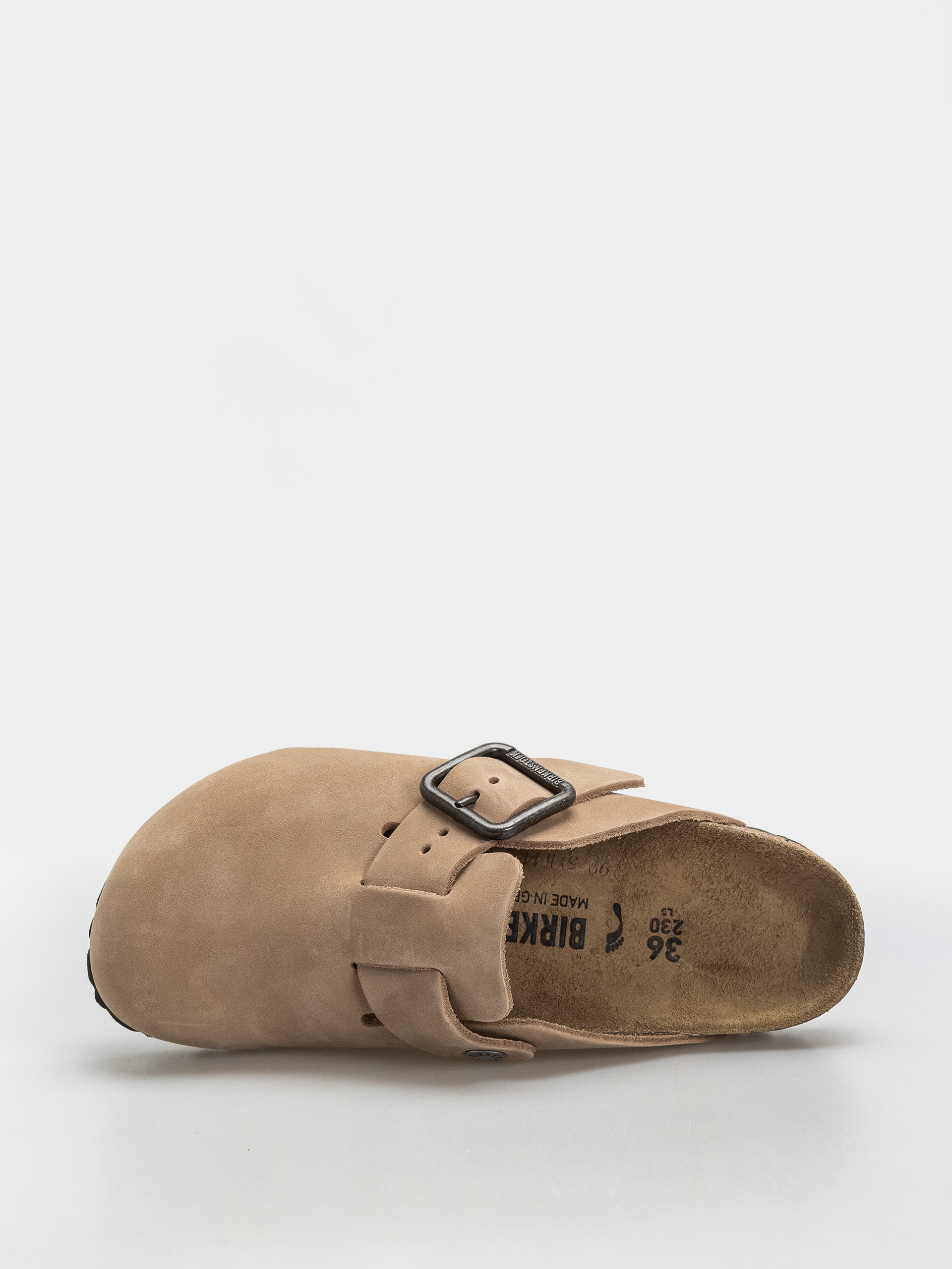 Шльопанці Birkenstock Boston Wire Buckle Nubuck Leather Narrow (sandcastle)