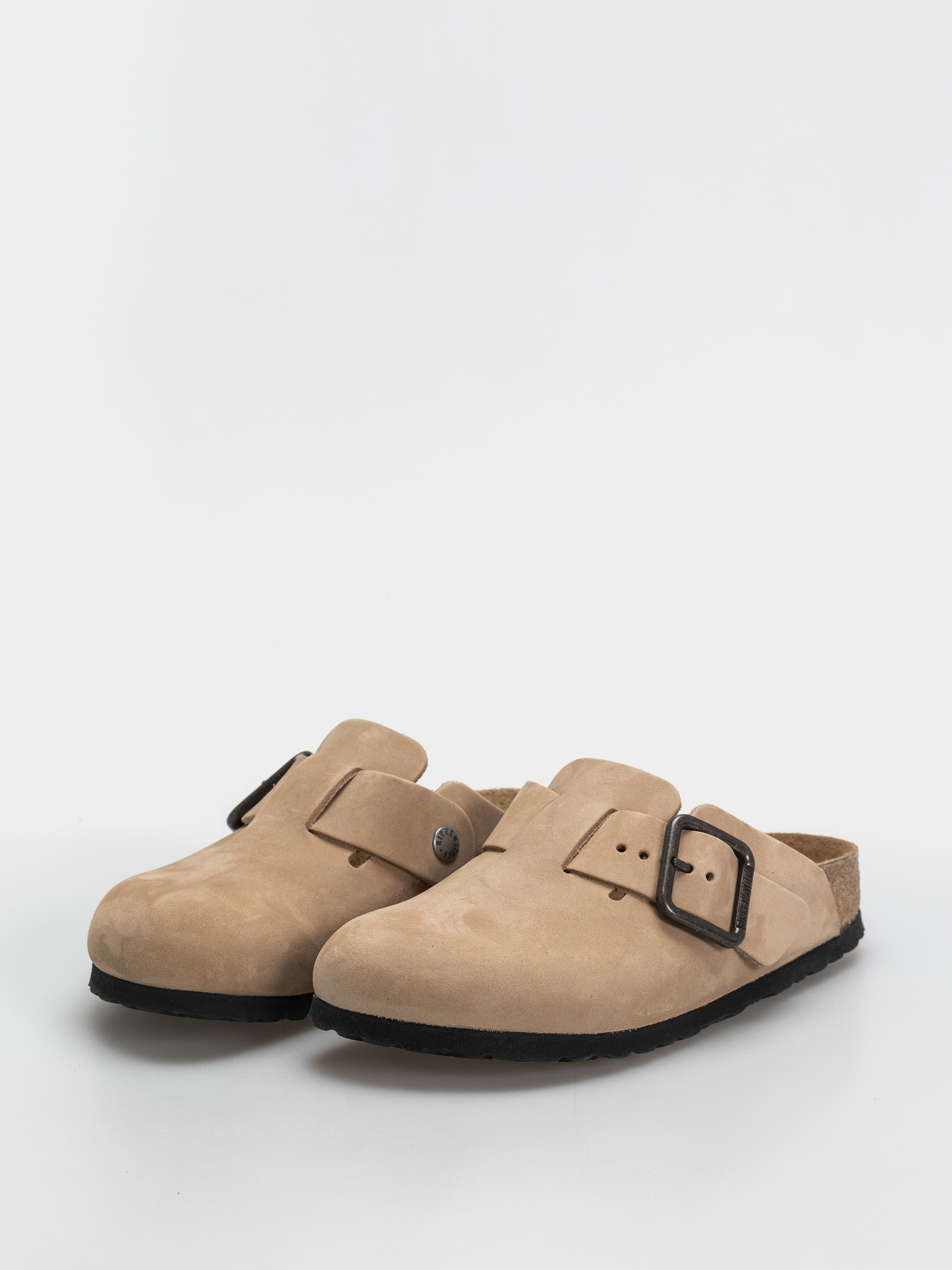Шльопанці Birkenstock Boston Wire Buckle Nubuck Leather Narrow (sandcastle)