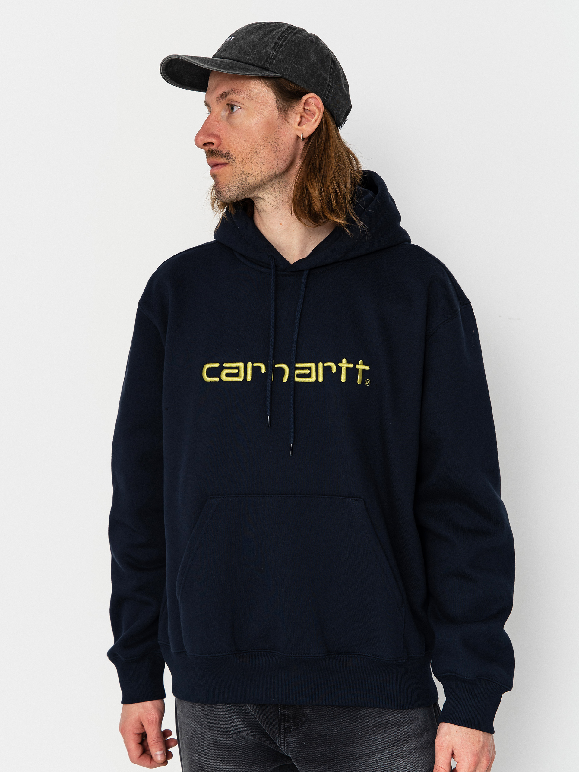 Худі Carhartt WIP Carhartt HD (deep night/gentle green)