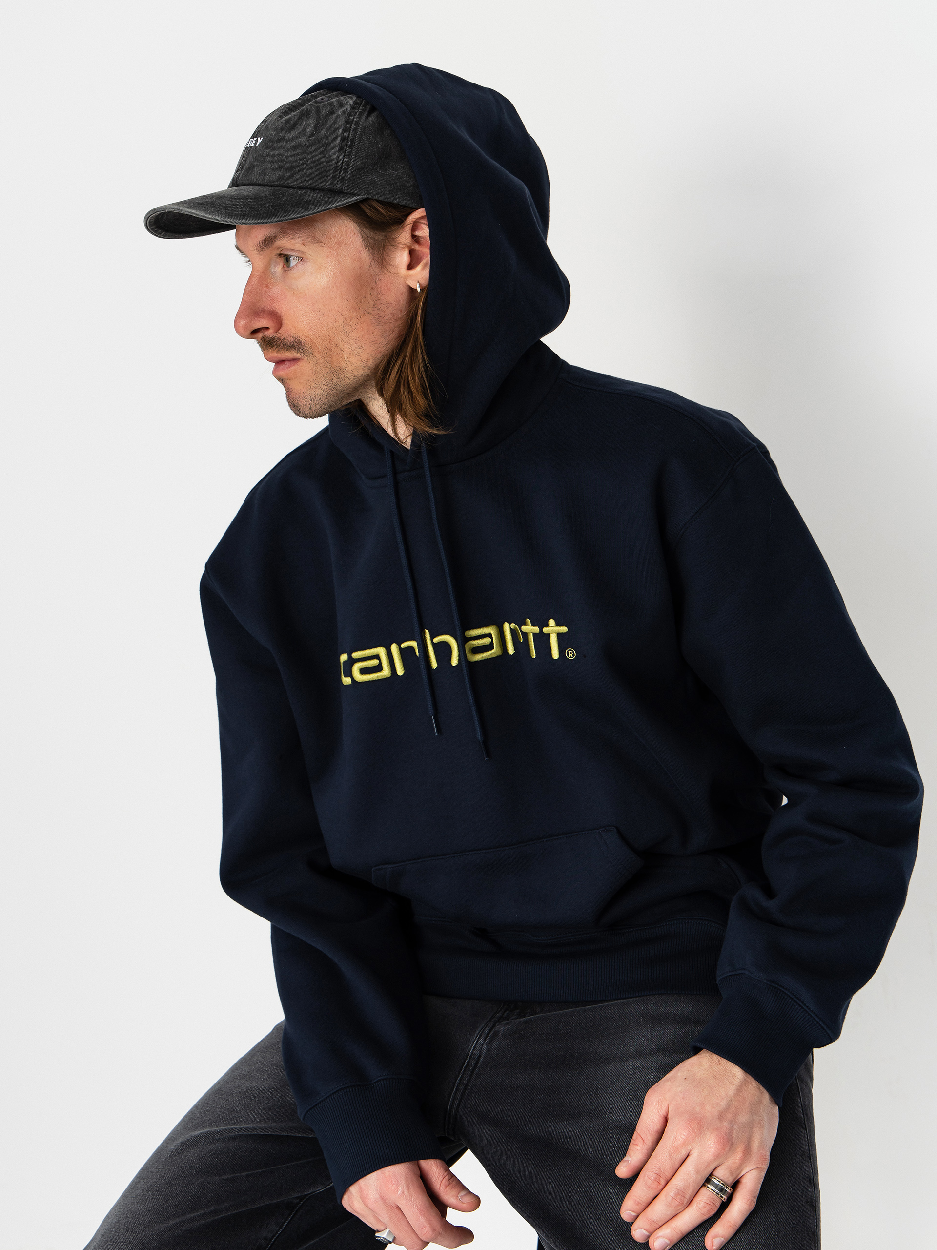 Худі Carhartt WIP Carhartt HD (deep night/gentle green)