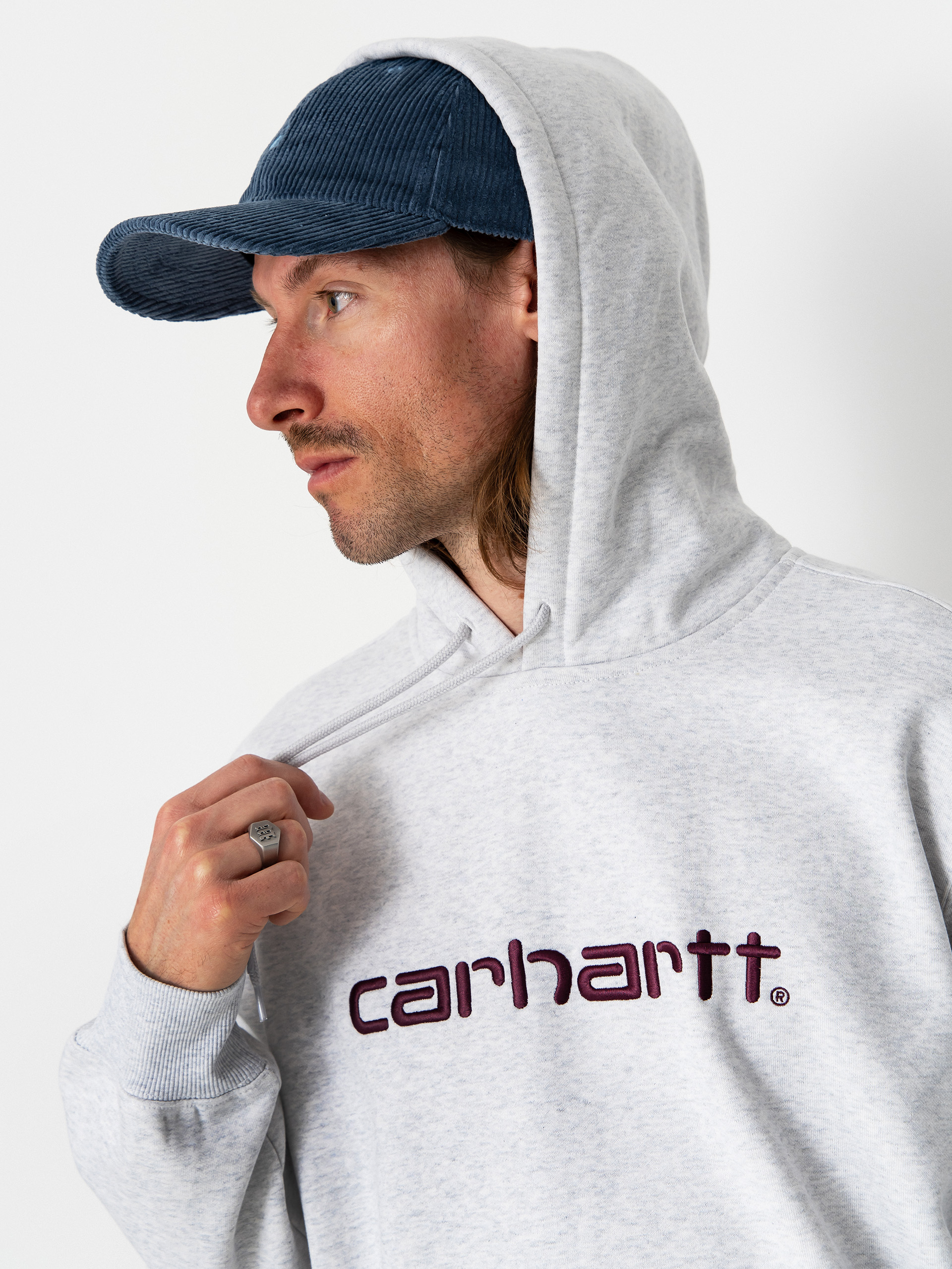 Худі Carhartt WIP Carhartt HD (ash heather/cozy purple)