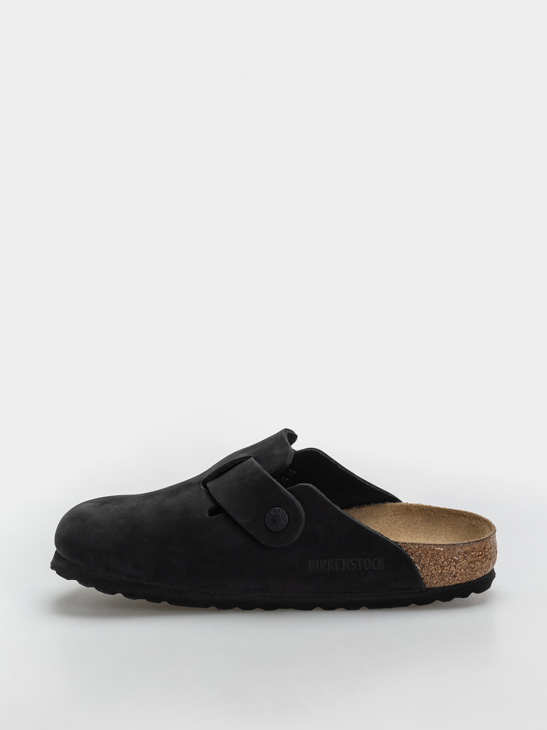 Шльопанці Birkenstock Boston Wire Buckle Nubuck Leather Narrow (black)