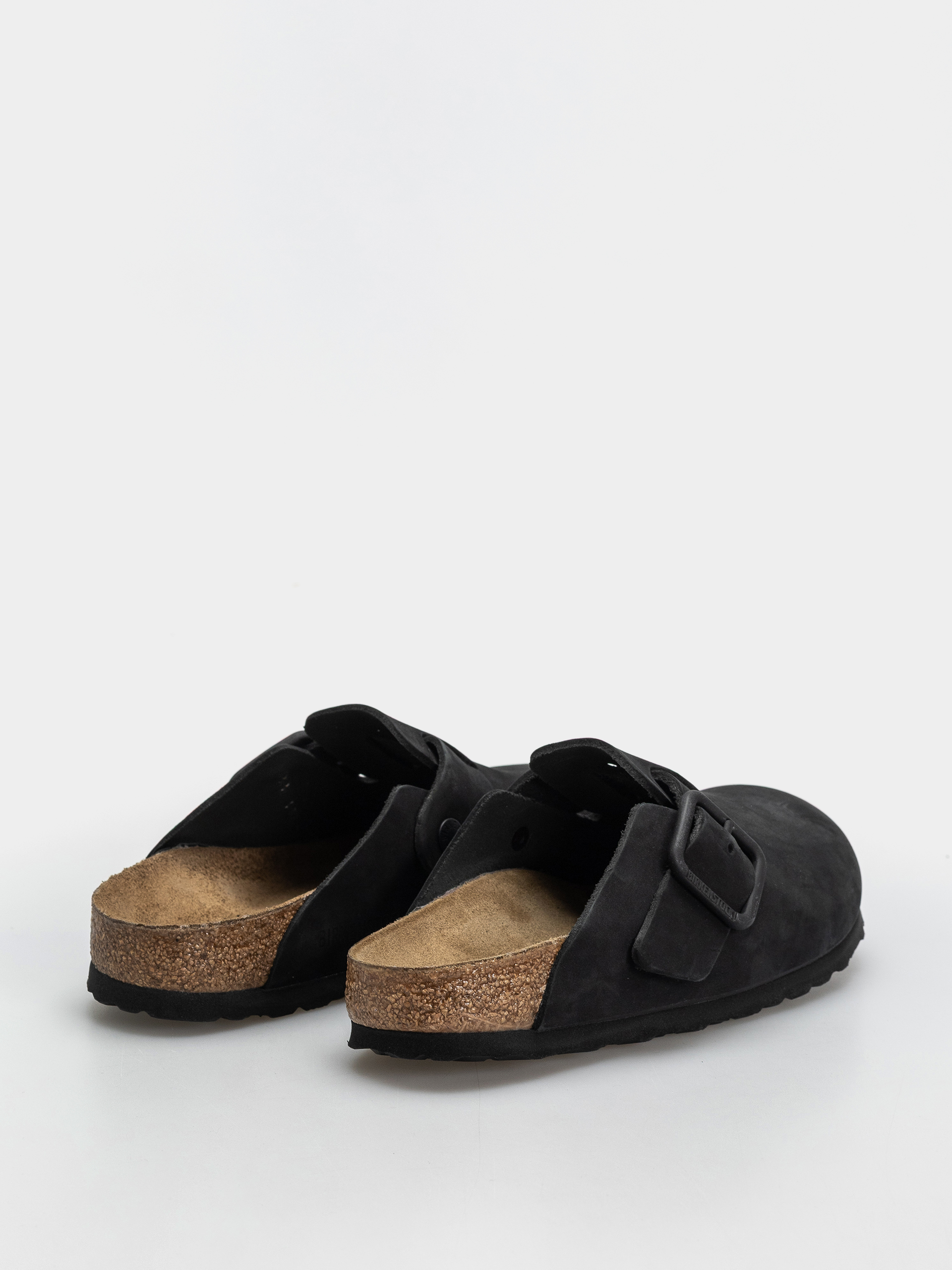 Шльопанці Birkenstock Boston Wire Buckle Nubuck Leather Narrow (black)