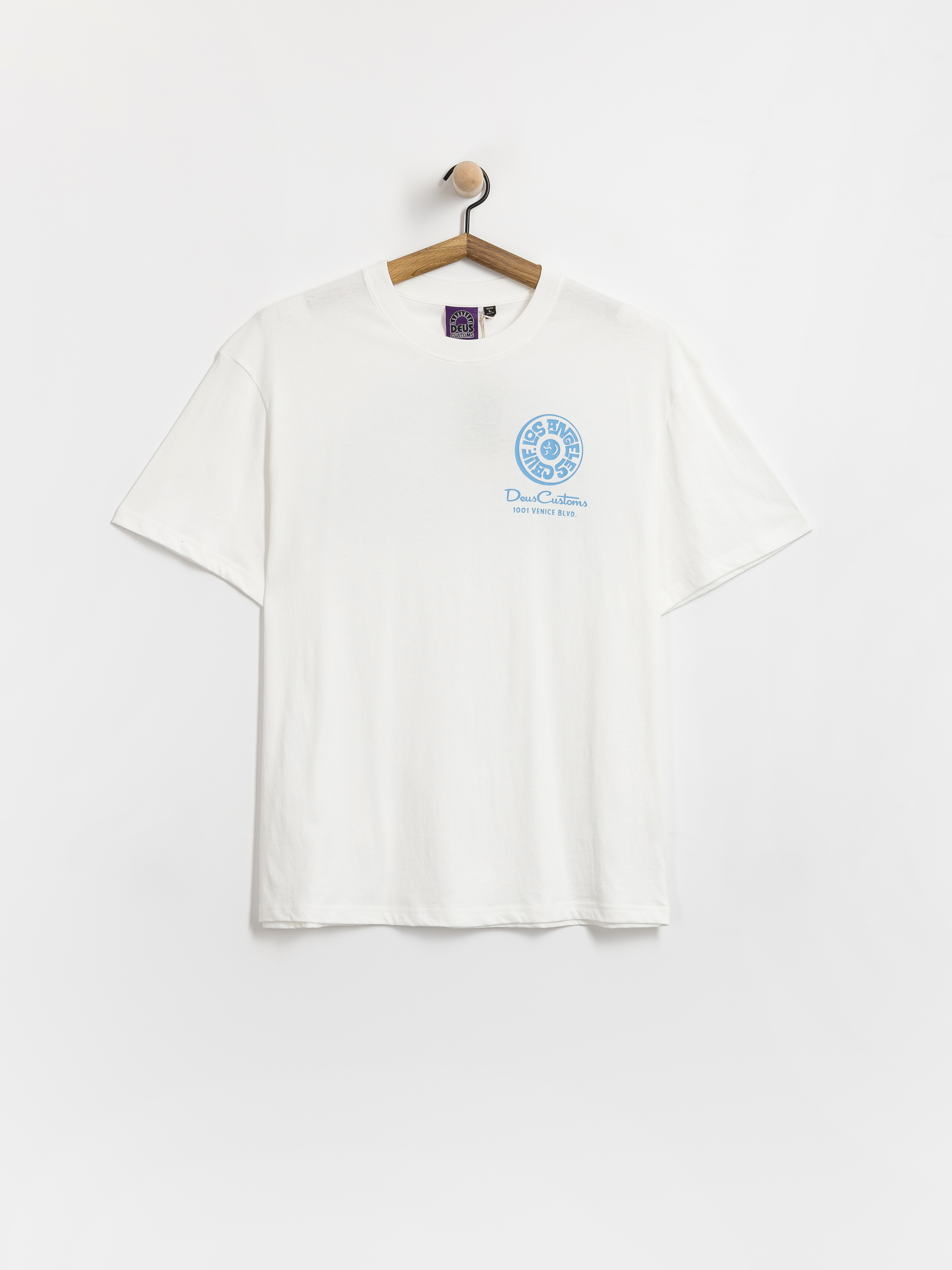 Футболка Deus Ex Machina Los Angeles Address (vintage white)