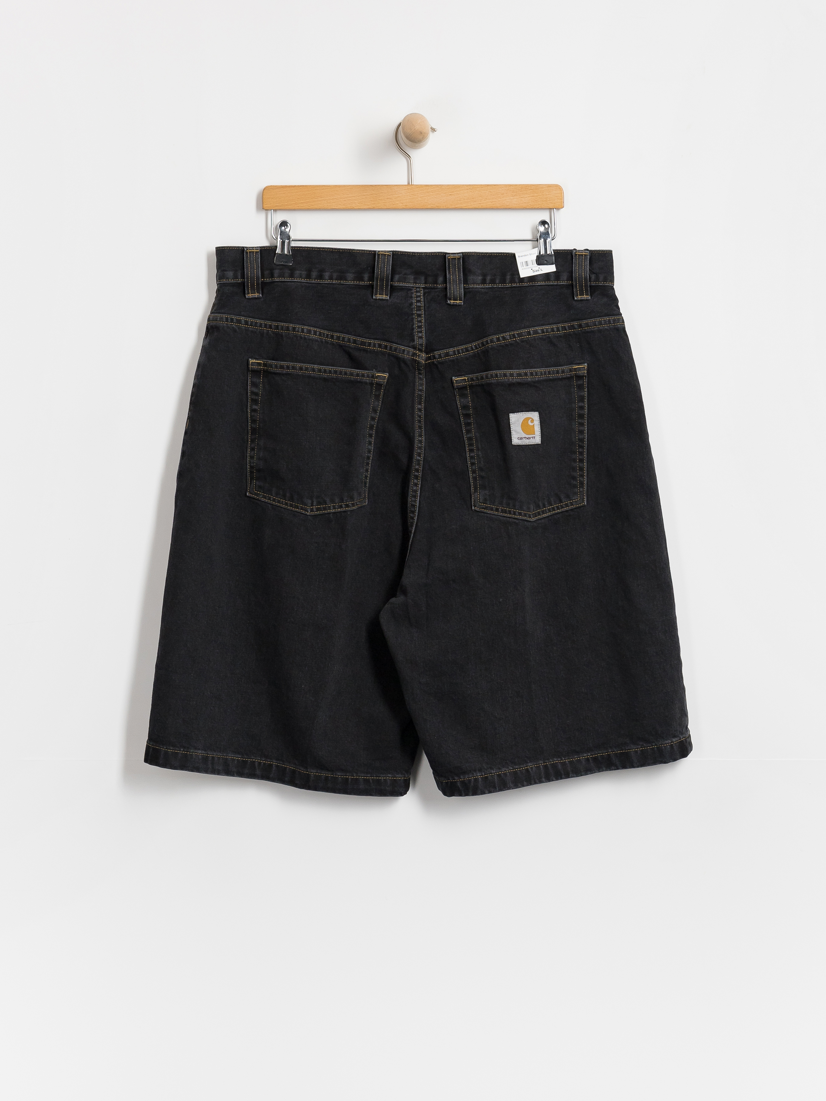 Шорти Carhartt WIP Brandon (black stone washed)