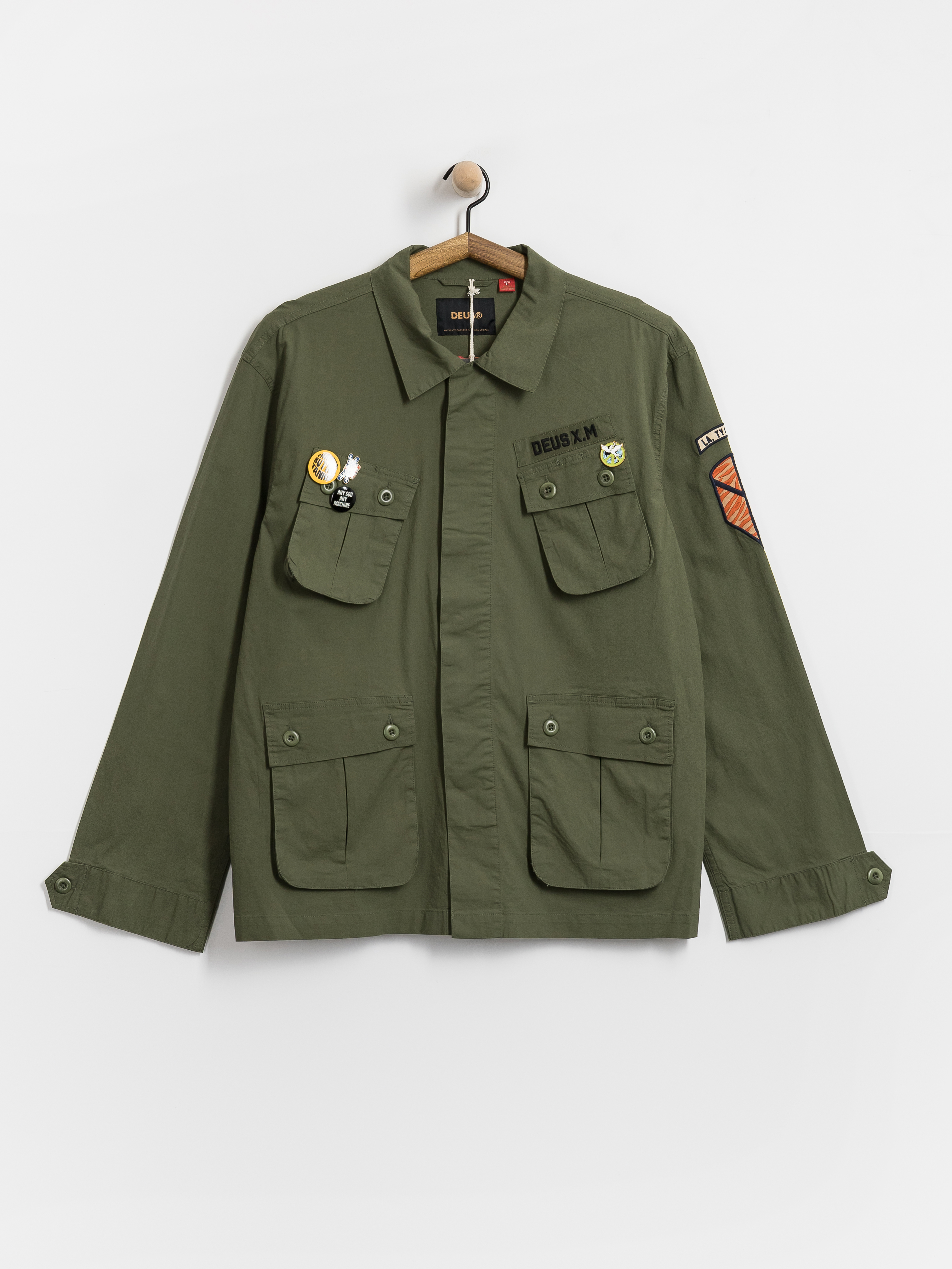 Сорочка Deus Ex Machina Power Overshirt (pine green)