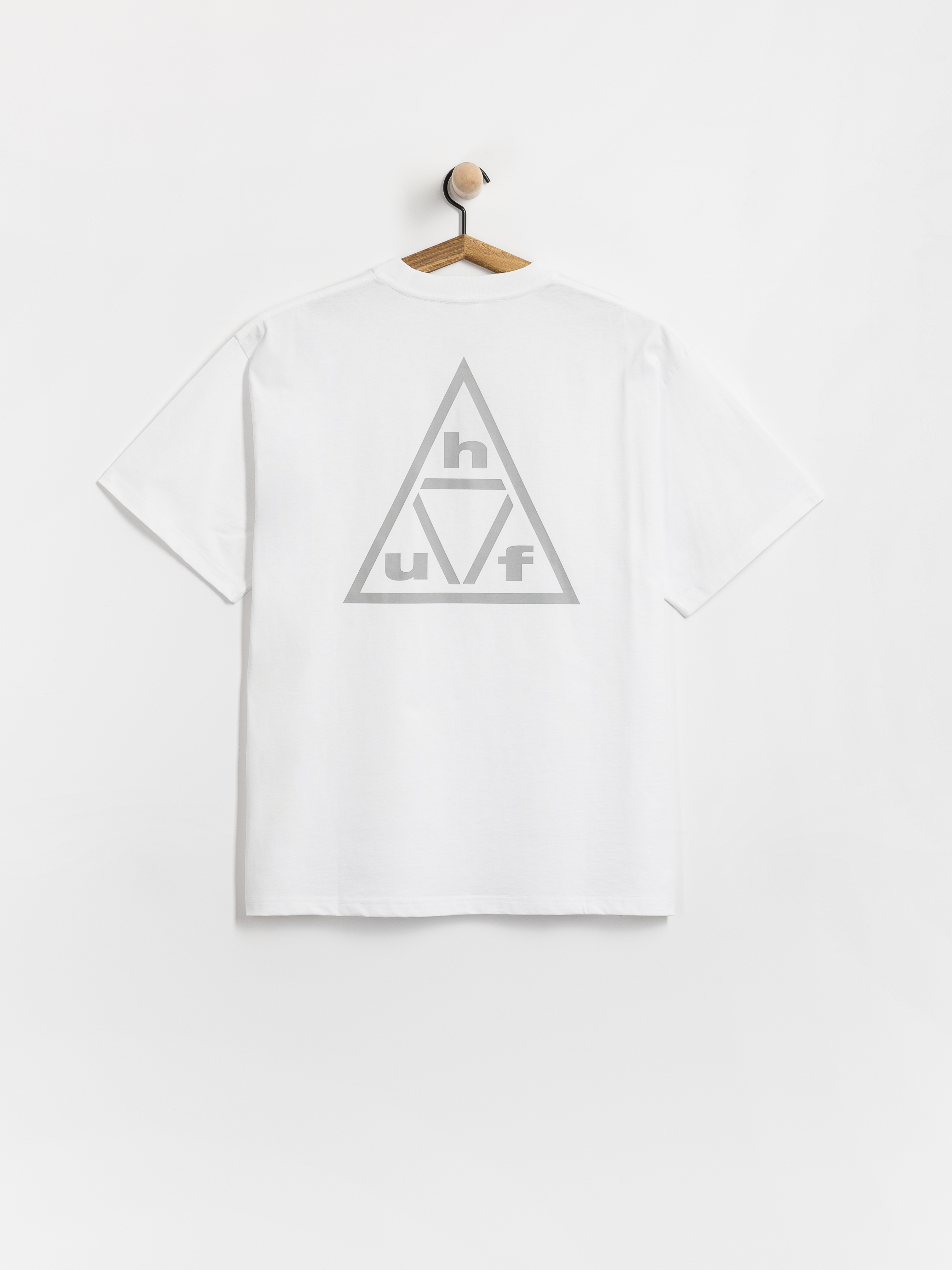 Футболка HUF Triple Triangle (white/grey)