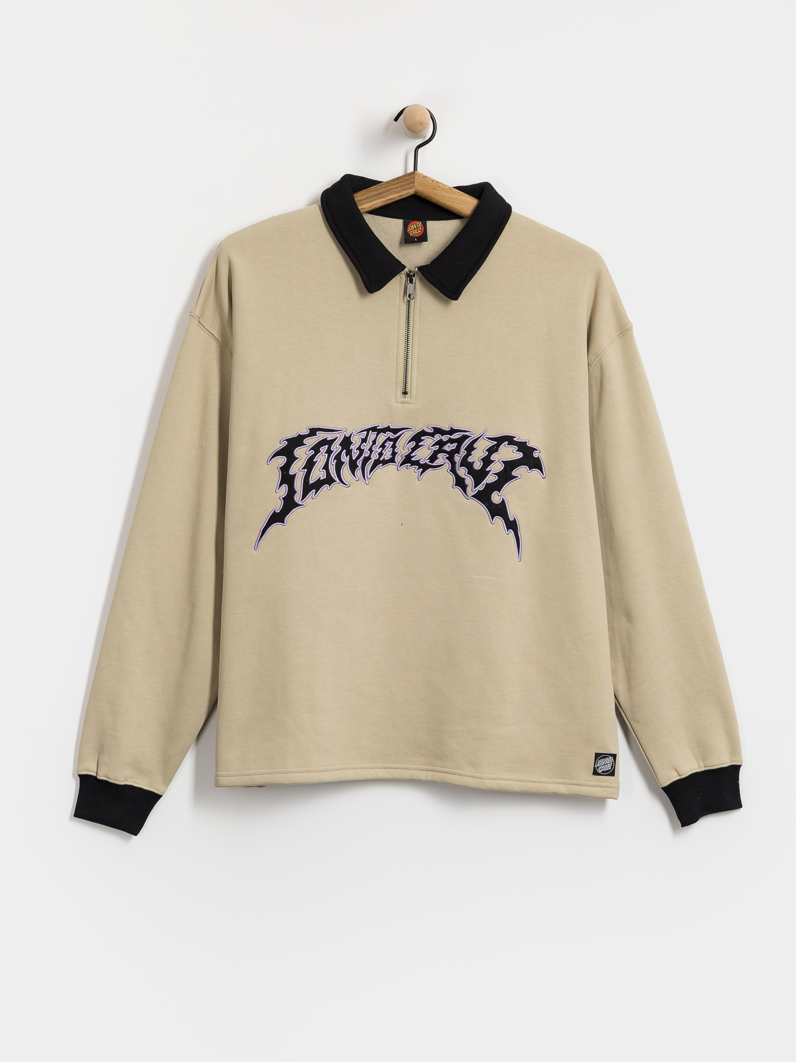 u0421u0432u0456u0442u0448u043eu0442 Santa Cruz Out Of Time Strip 1/4 Zip (stone grey)