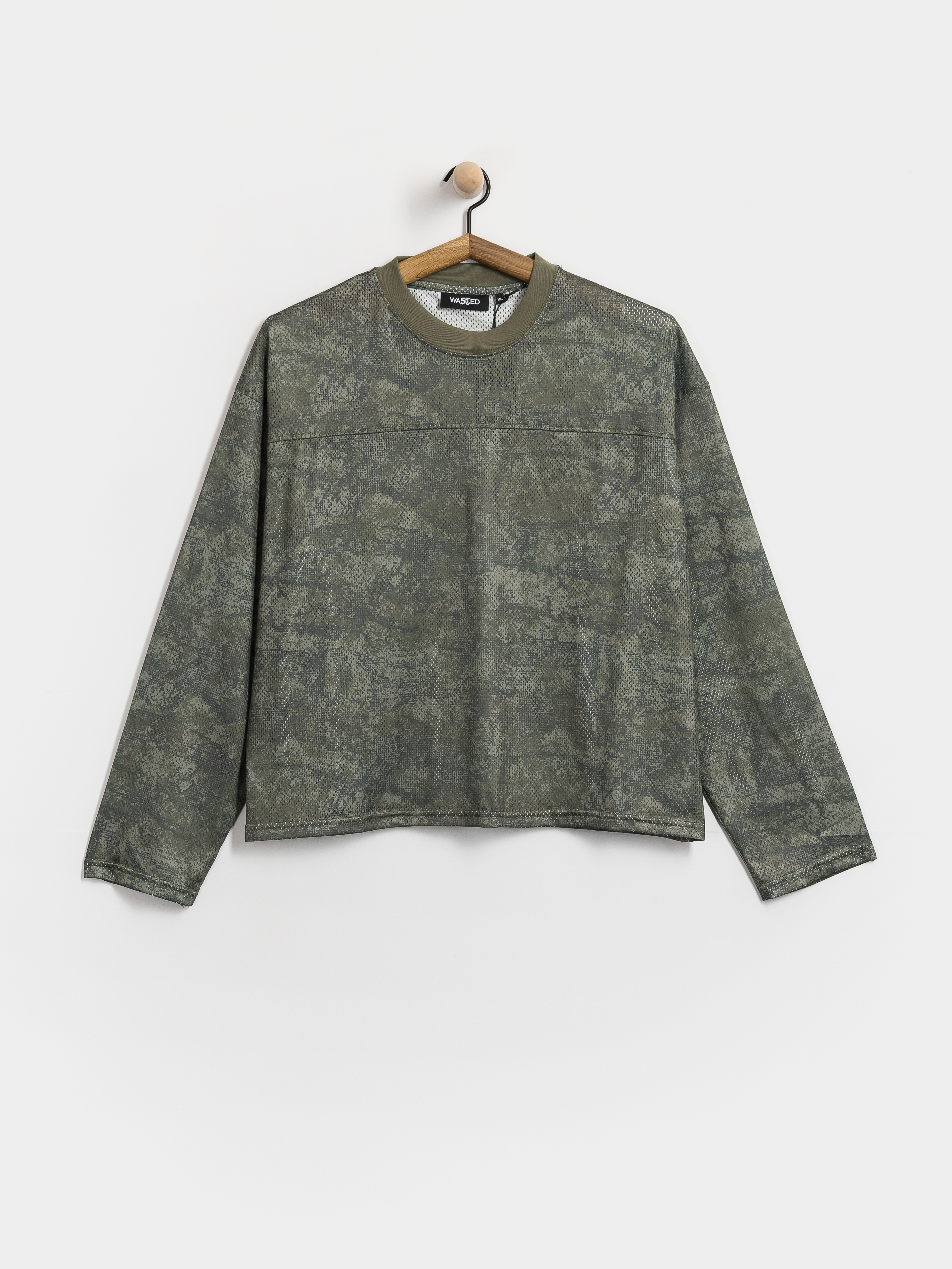 Лонгслів Wasted Paris Swarm Mesh (olive khaki camo)