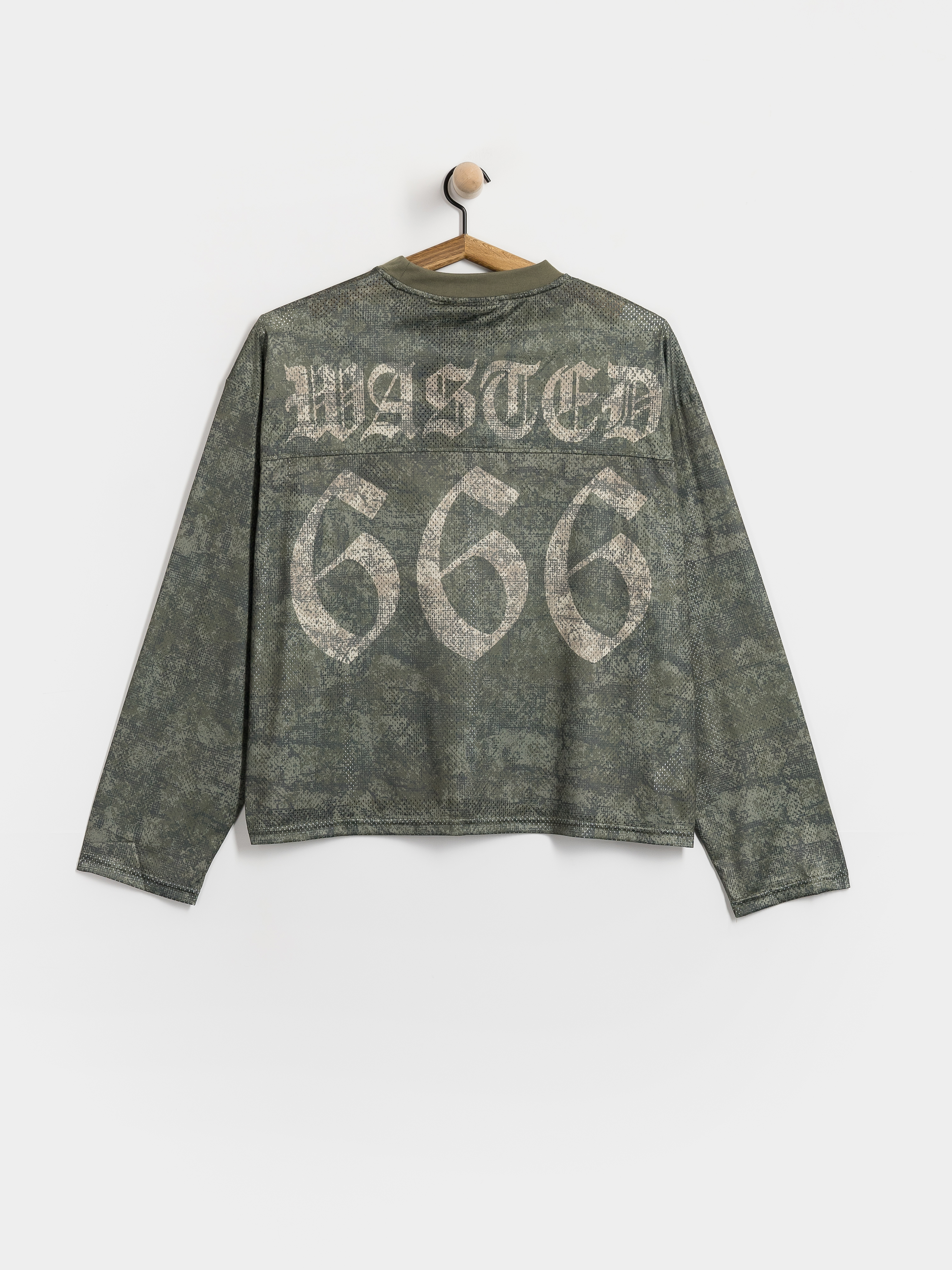 Лонгслів Wasted Paris Swarm Mesh (olive khaki camo)