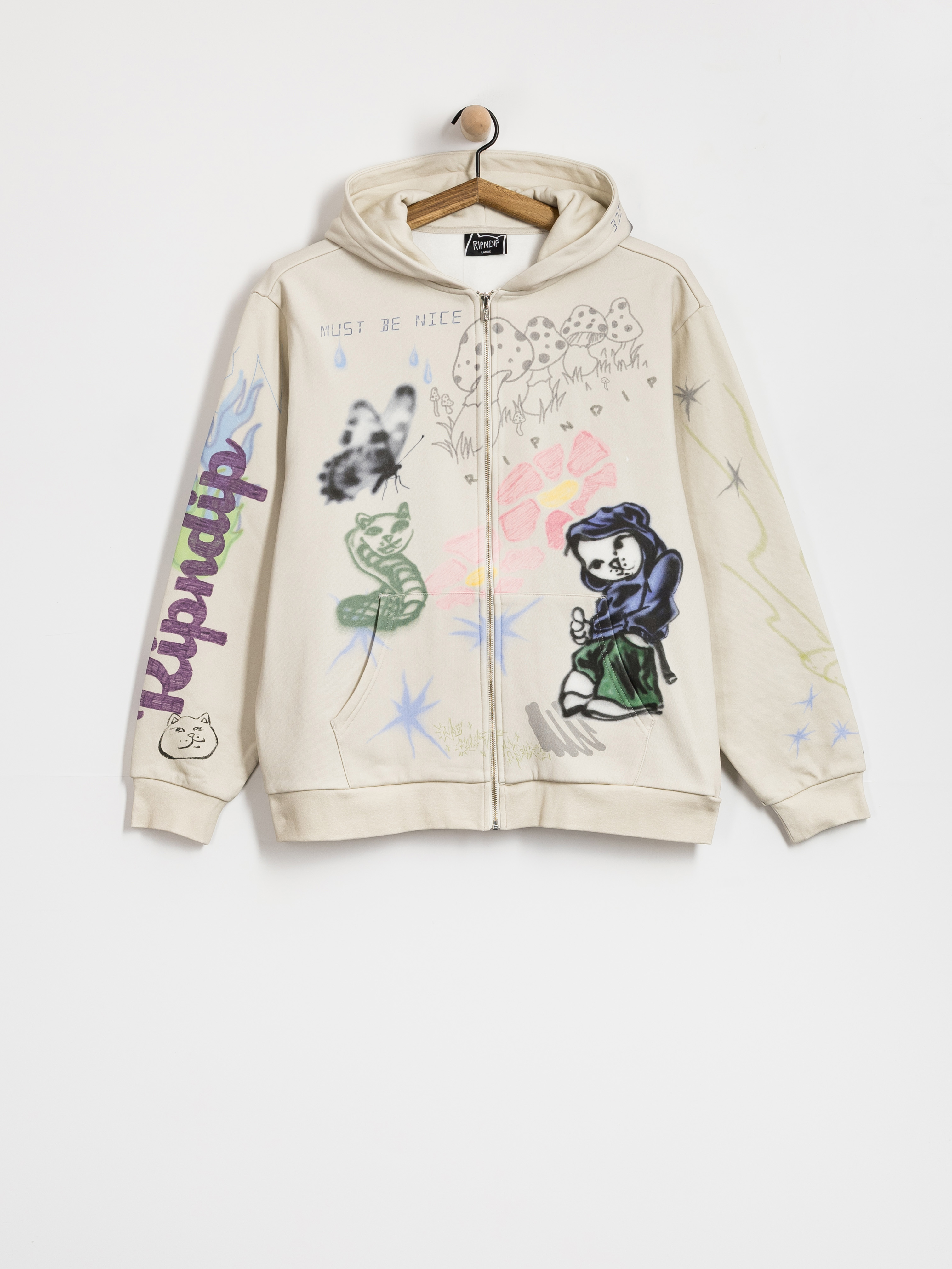 Худі RipNDip Goosebumps ZHD (bone)