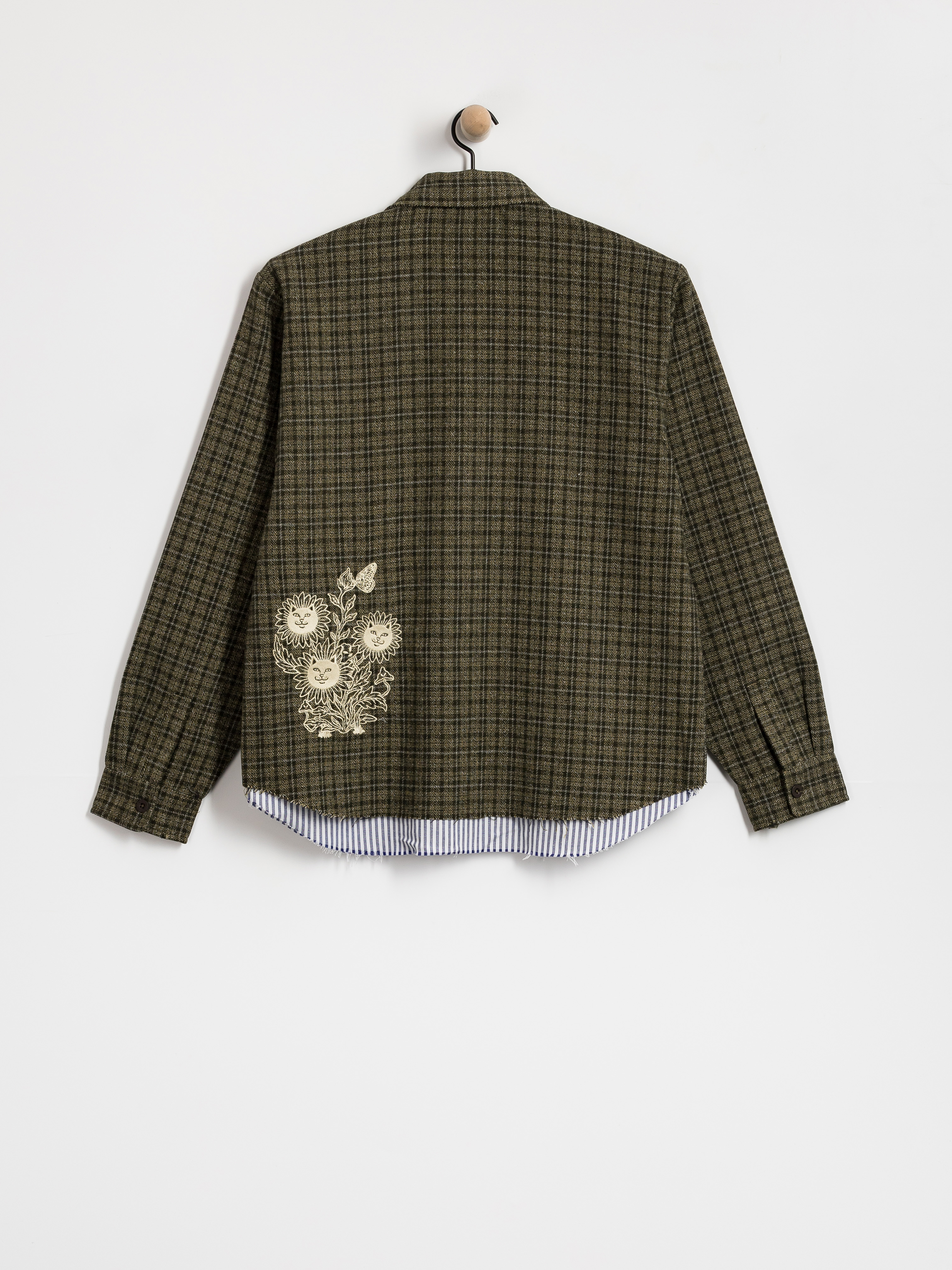 Куртка RipNDip Where The Flowers Bloom Flannel (olive)