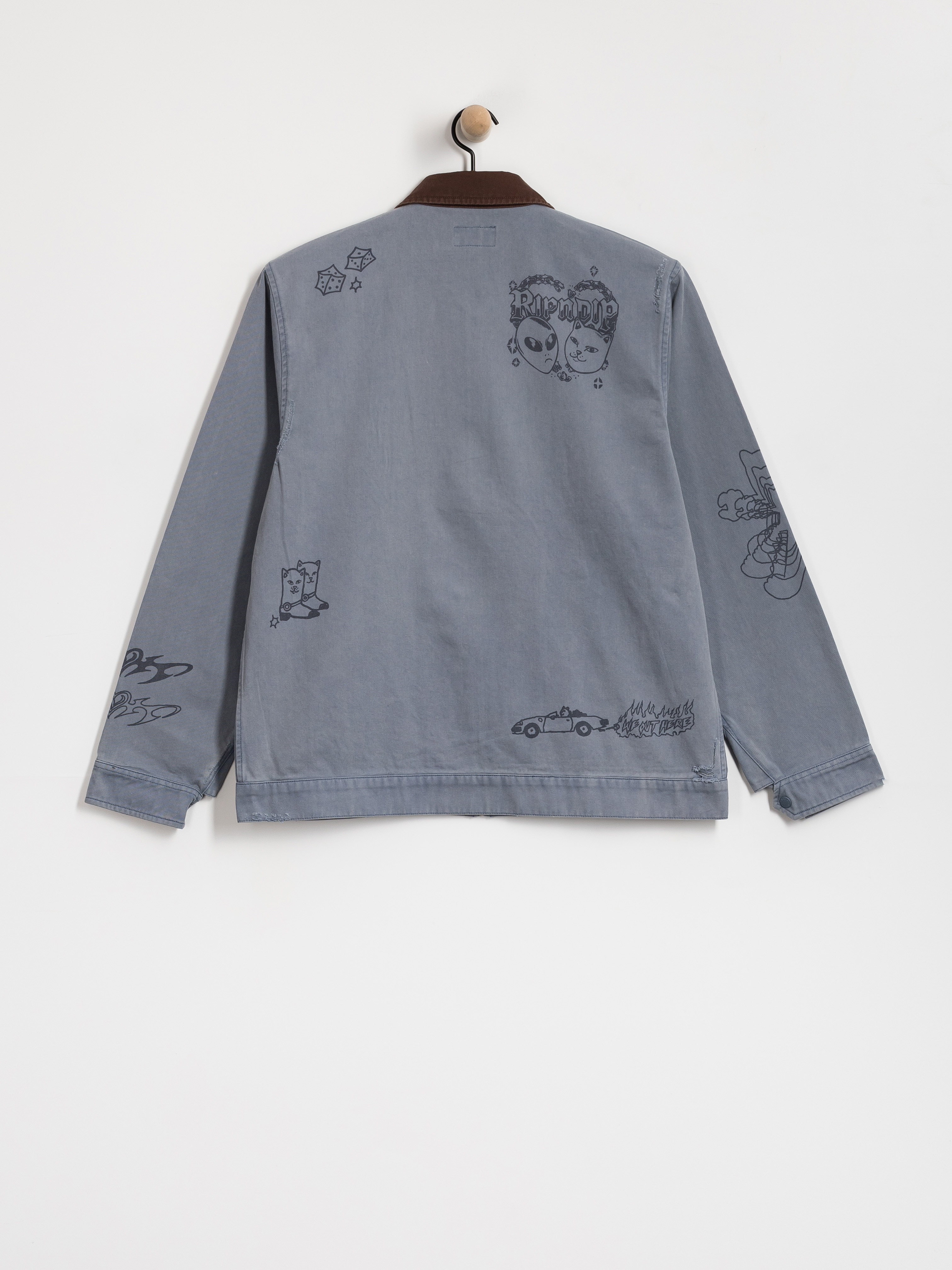 Куртка RipNDip Westside Zip Up Work (slate)