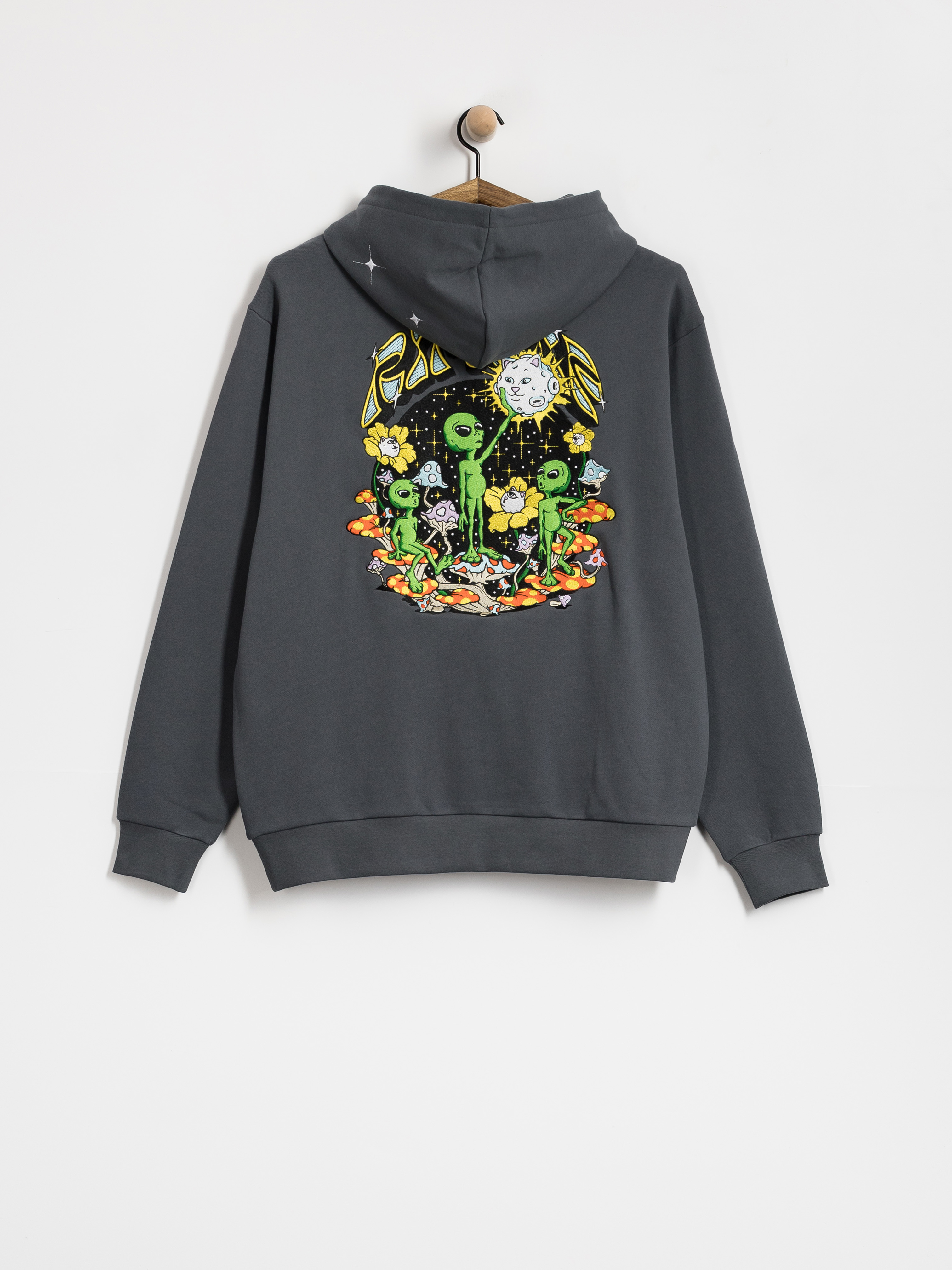 Худі RipNDip Find Ur Way Home Double Hood HD (charcoal mineral wash)