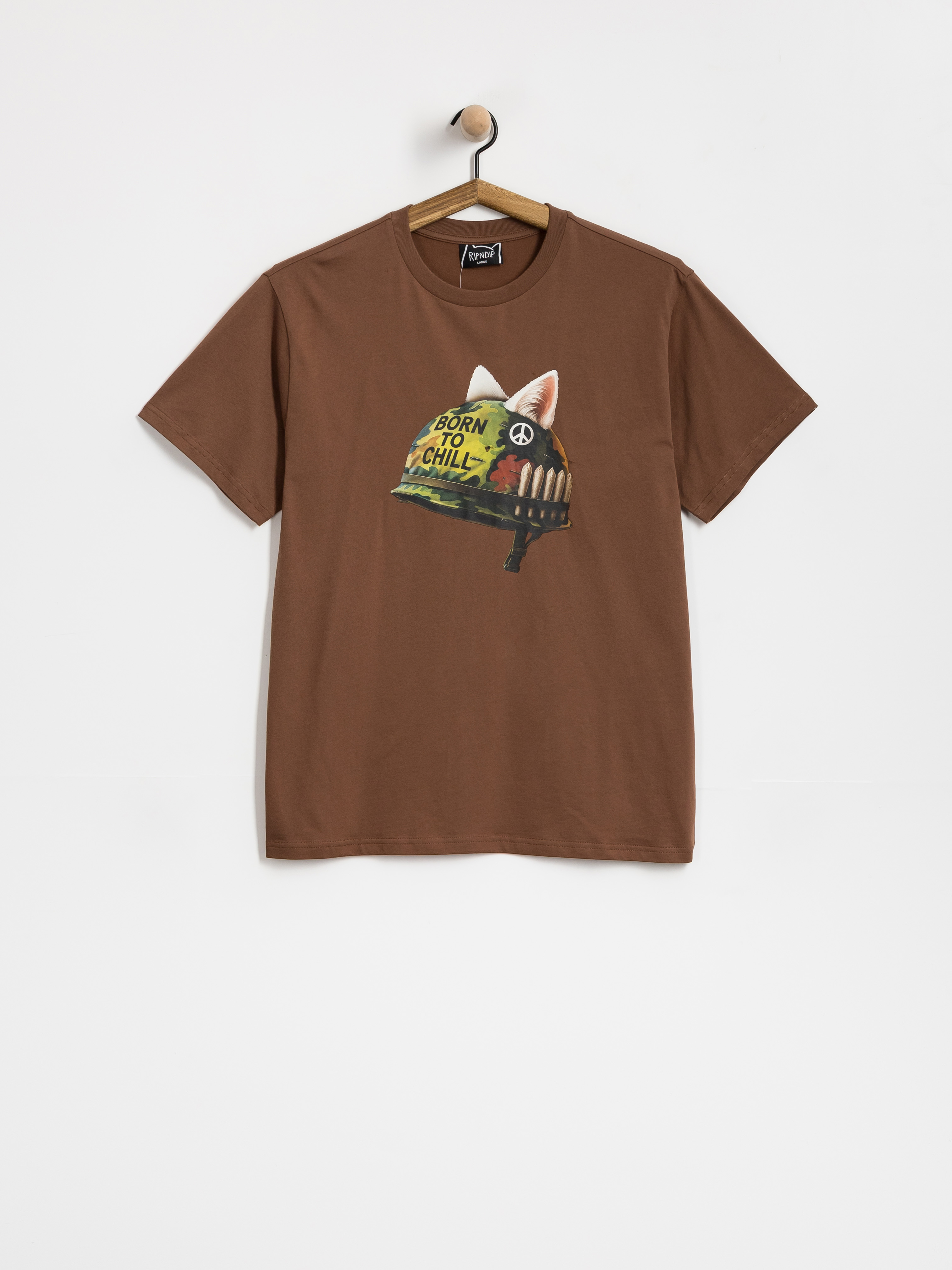 Футболка RipNDip Born To Chill (brown wash)