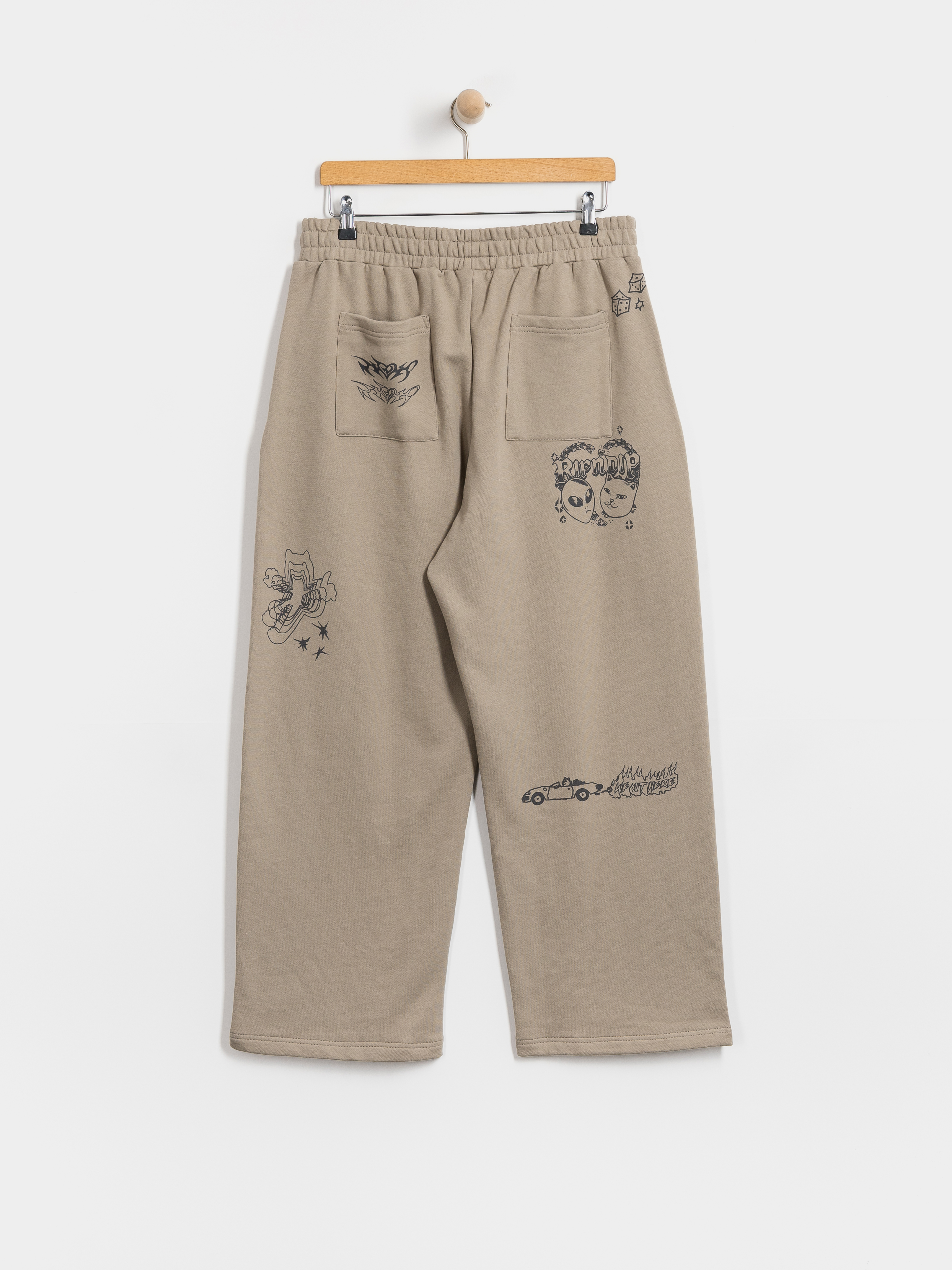 Штани RipNDip Westside Straight Leg (dark sand wash)