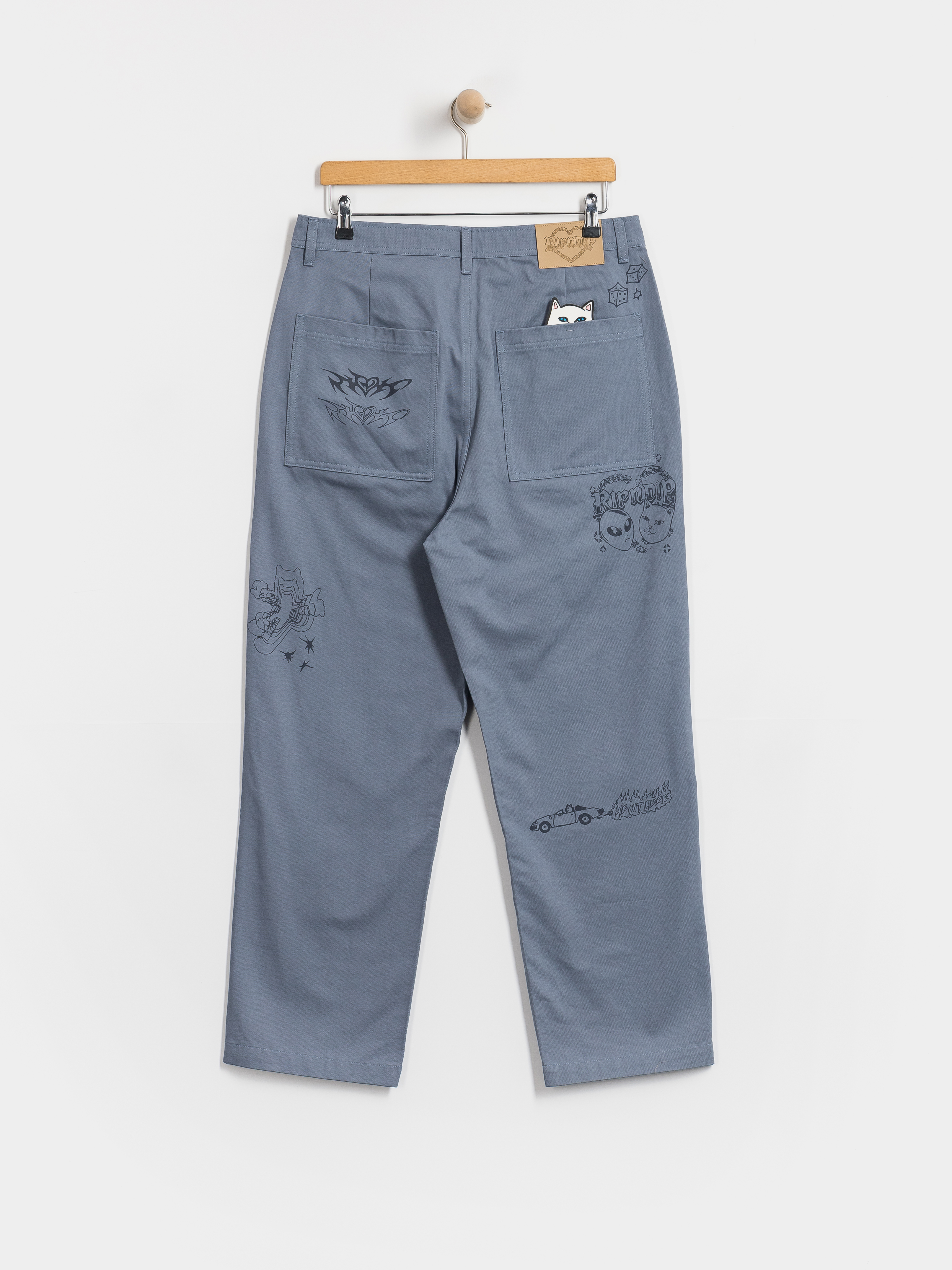 Штани RipNDip Westside Wide Fit (slate)
