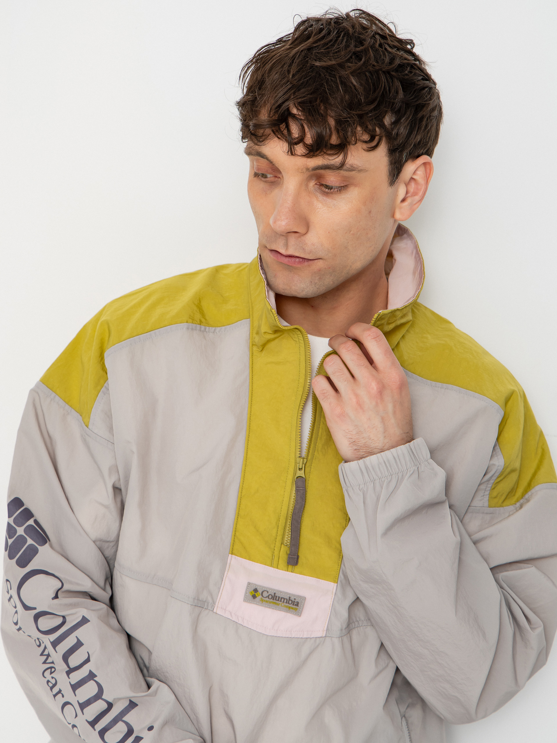 Куртка Columbia Riptide II Retro Windbreaker Anorak (flint grey/peppercorn/pink agate)