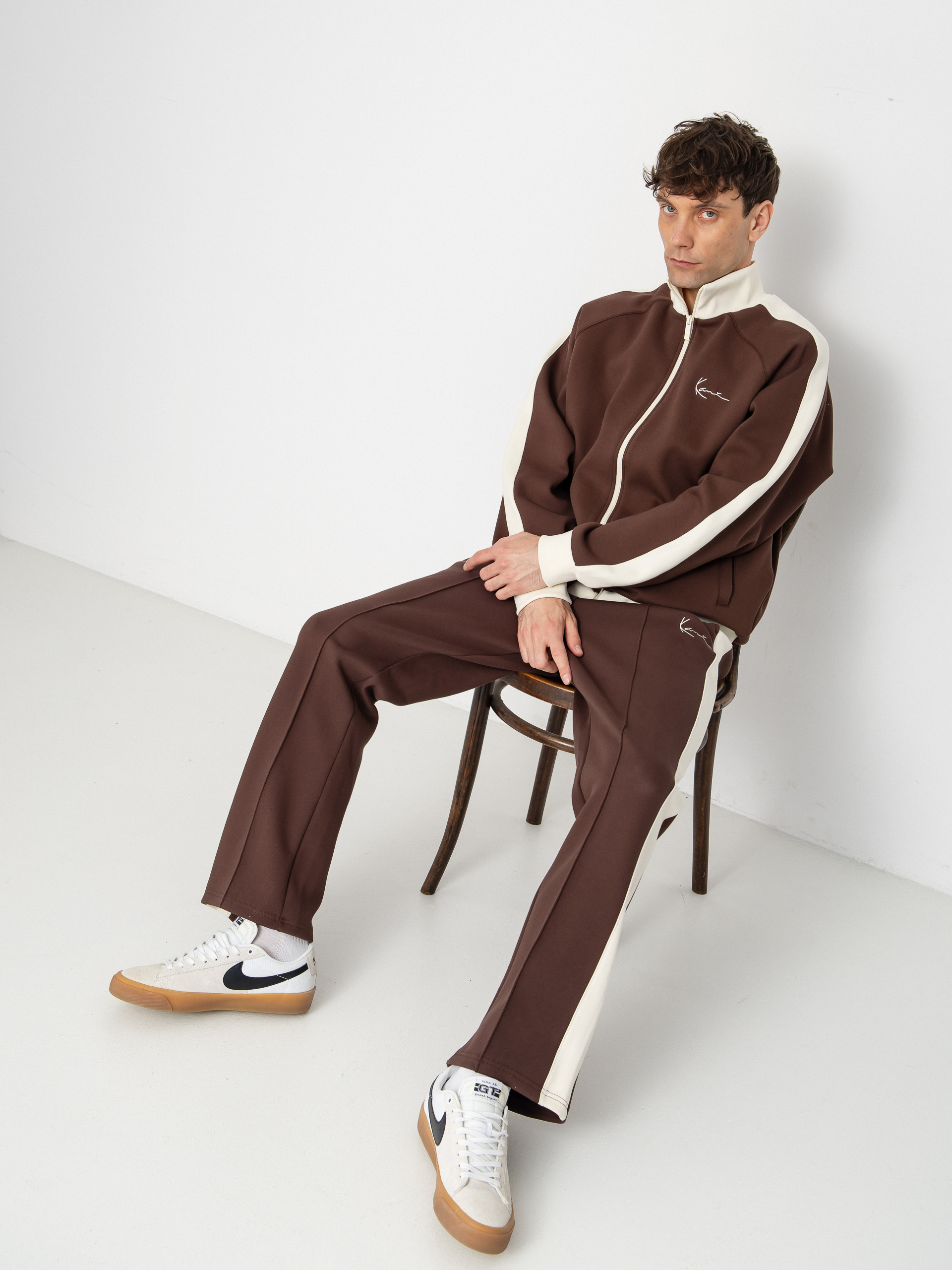 Світшот Karl Kani Signature Sidestripe Pique (brown)