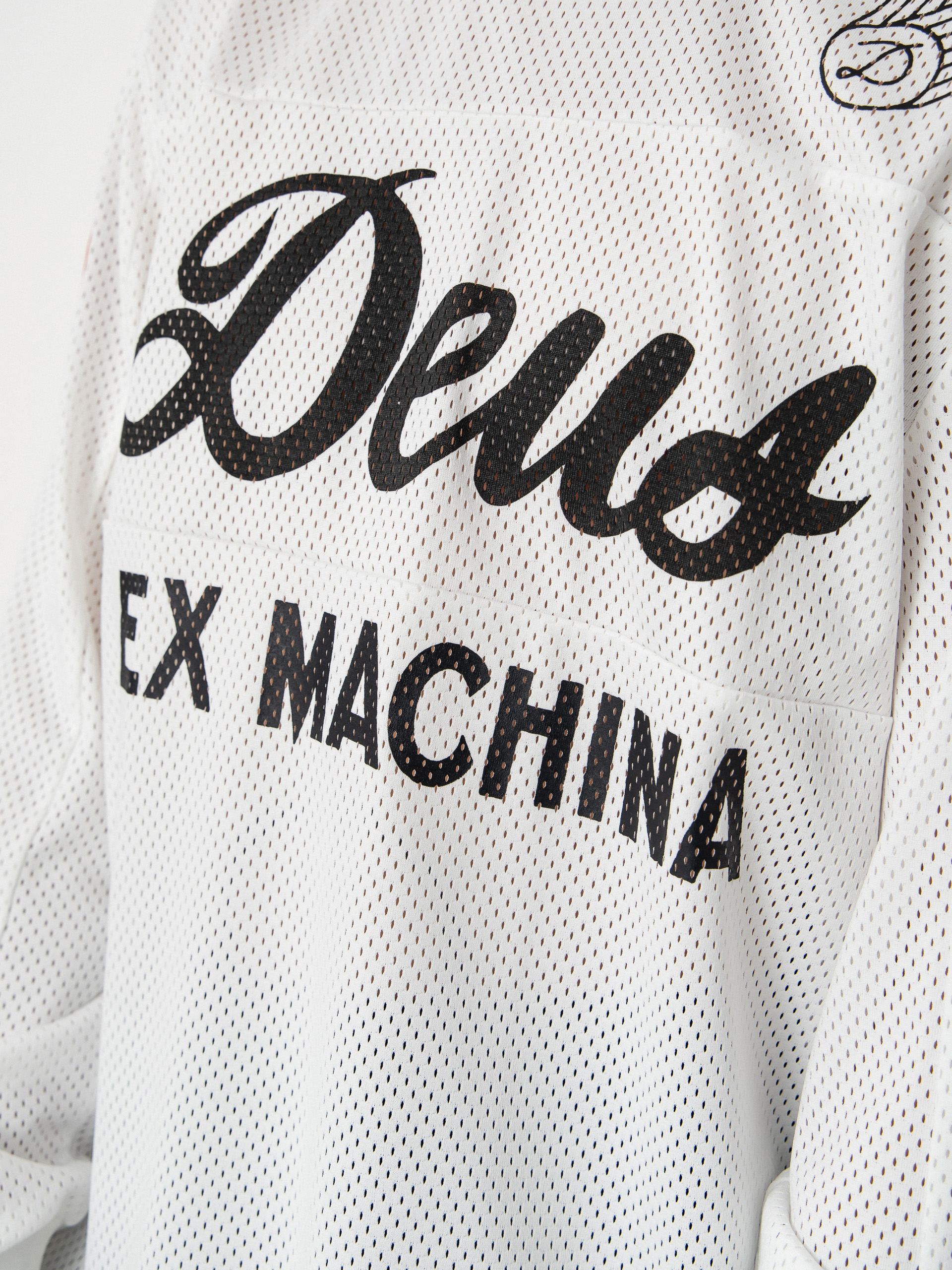 Sportowe Deus Ex Machina Longsleeve Saber Moto Jersey (vintage white)