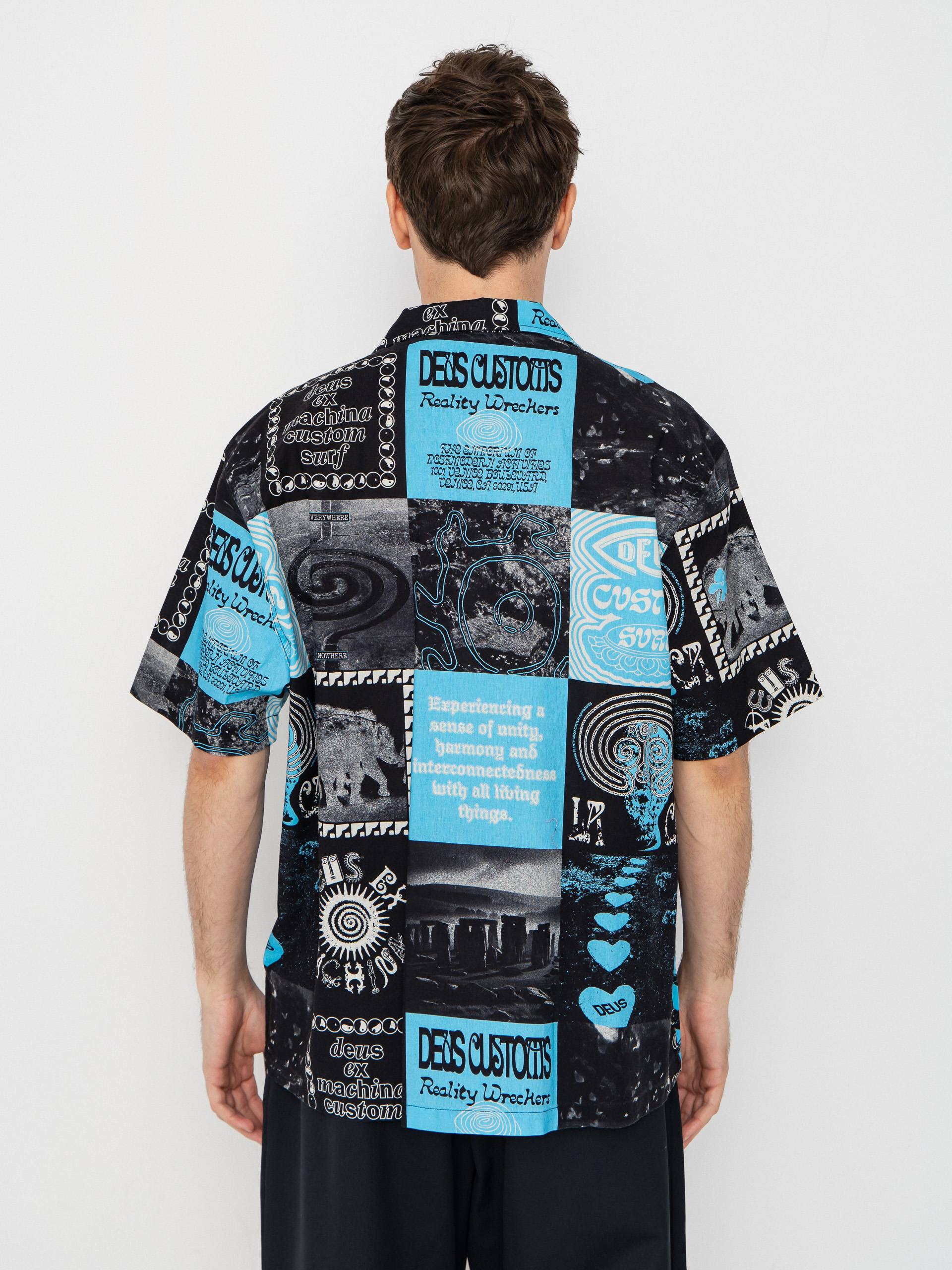 Сорочка Deus Ex Machina Washed Away (caviar)