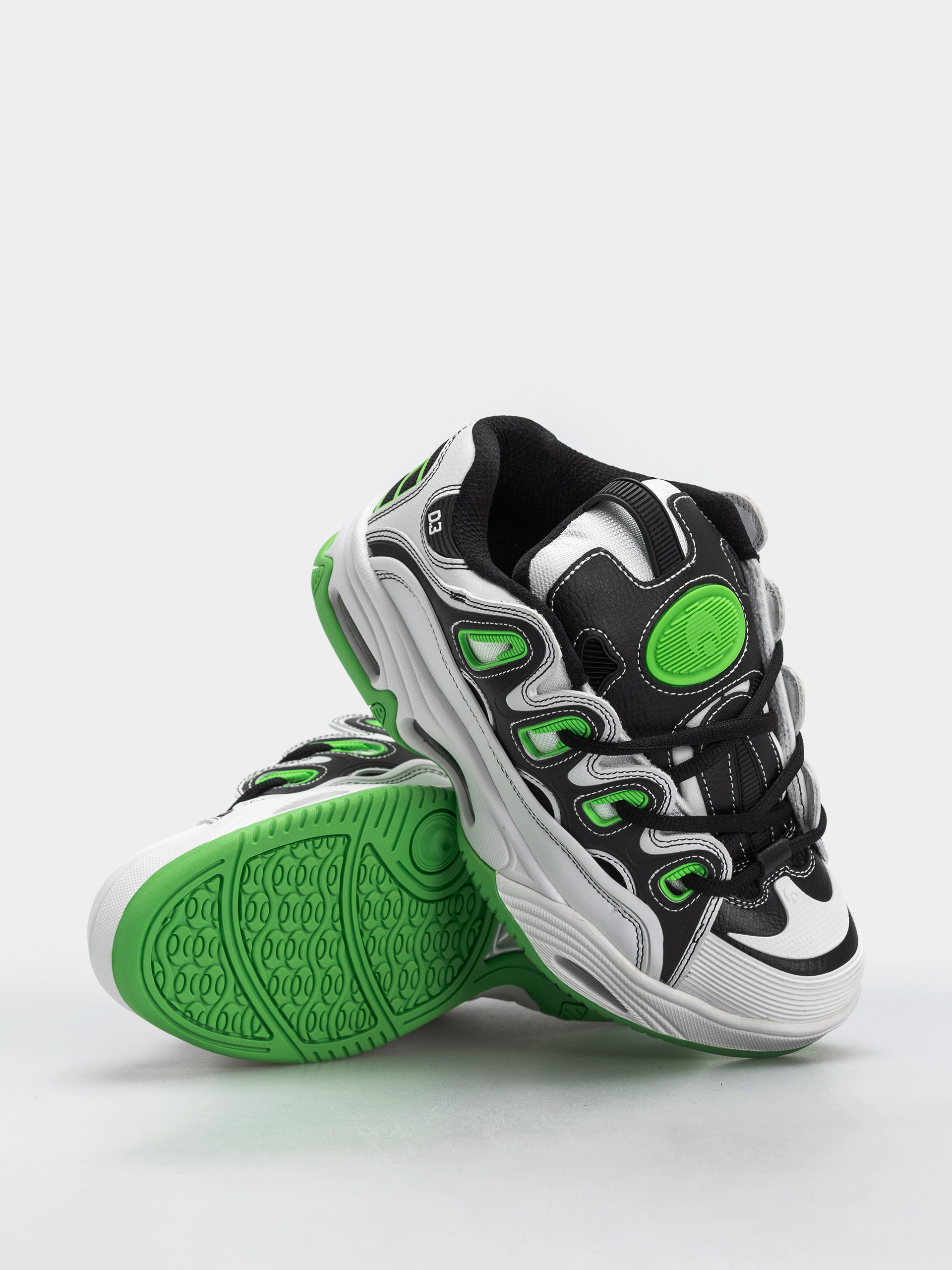 Взуття Osiris D3 2001 - білий, чорний, зелений (white/black/green)